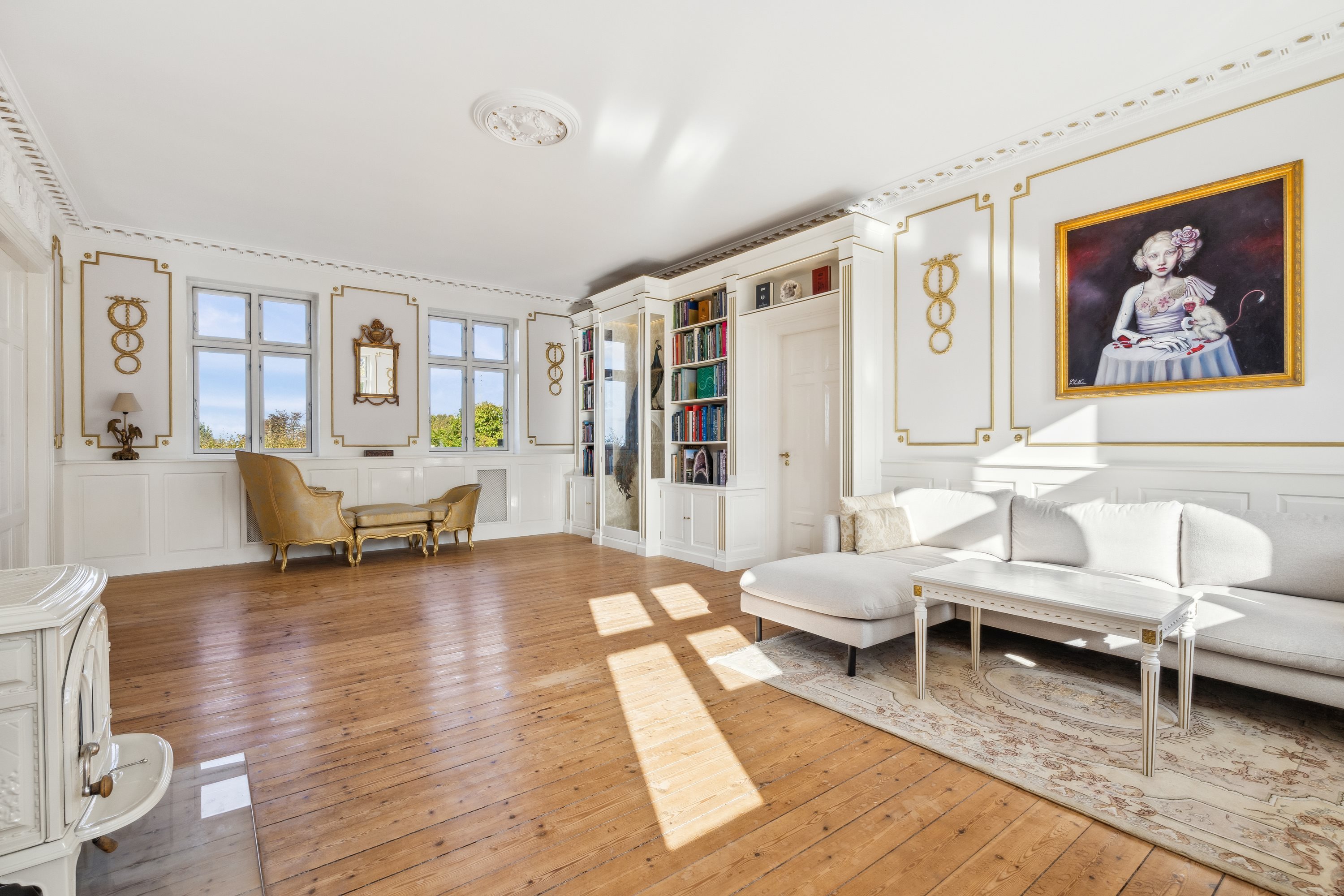 Fremhævet stue billede i fuldskærmstilstand. Billede af Knudstrupvej 8, Løve, 4270 Høng