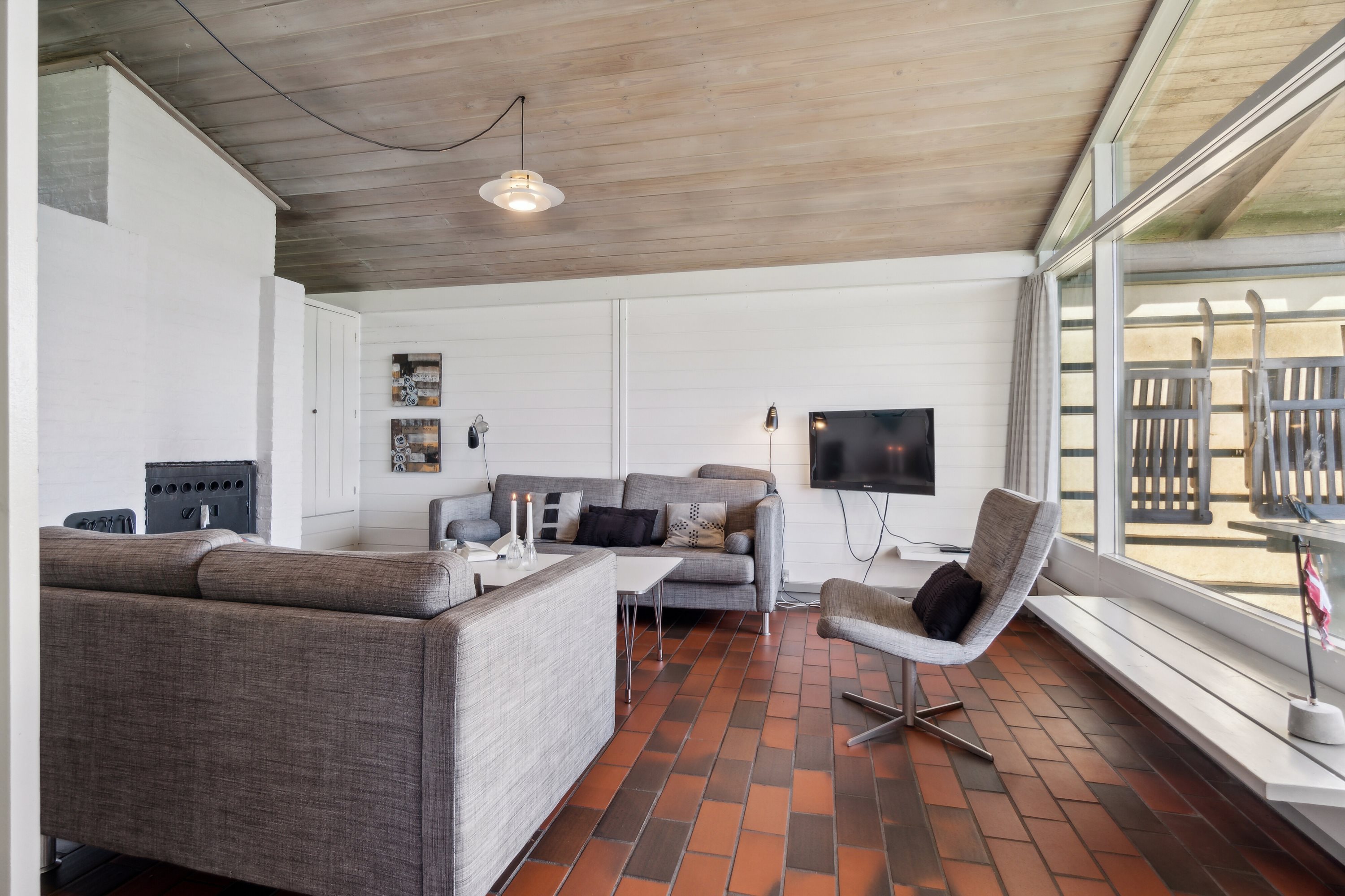 Fremhævet stue billede i fuldskærmstilstand. Billede af Solskinsvej 58, Vigsø, 7730 Hanstholm