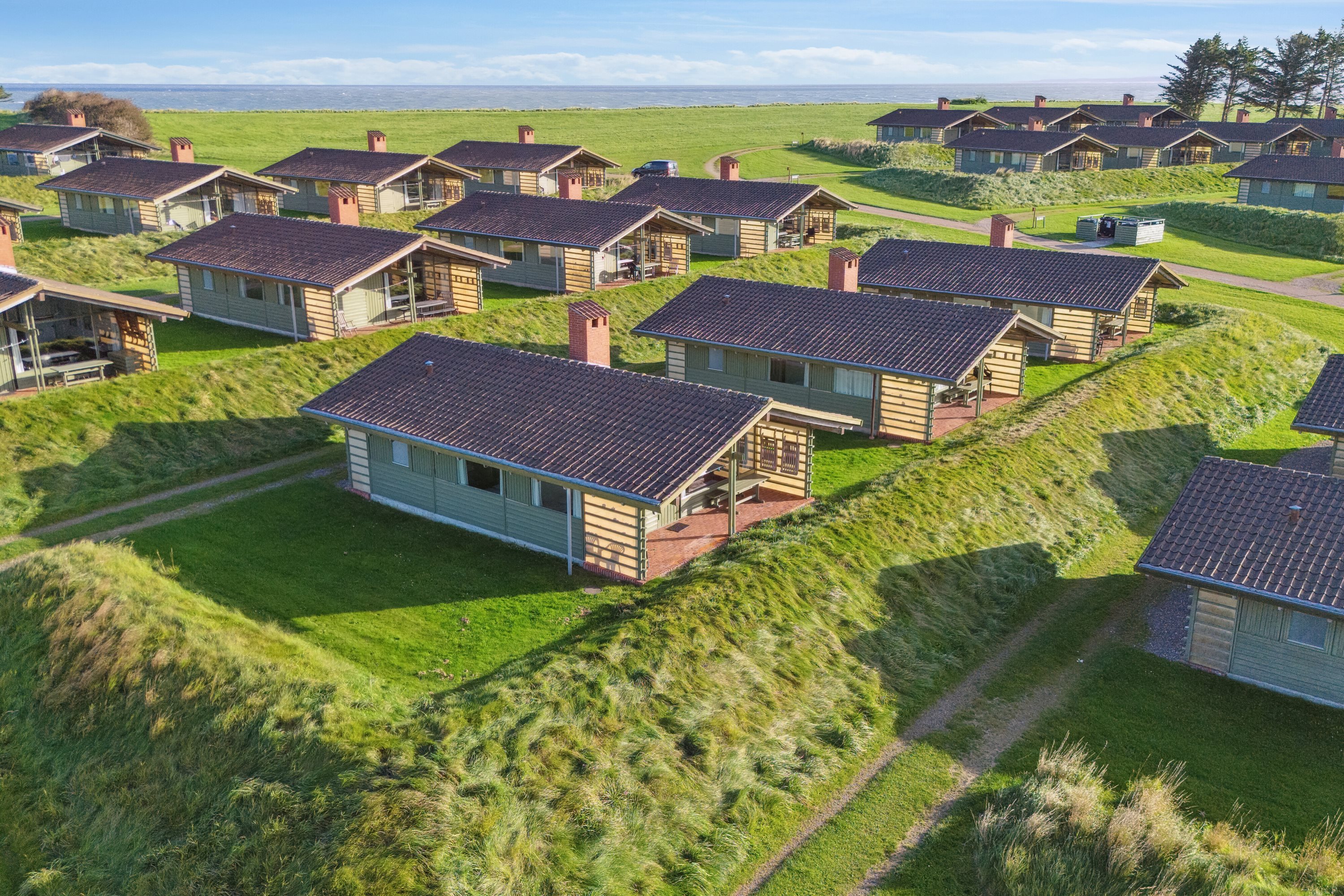 Fremhævet set fra haven billede i fuldskærmstilstand. Billede af Solskinsvej 58, Vigsø, 7730 Hanstholm