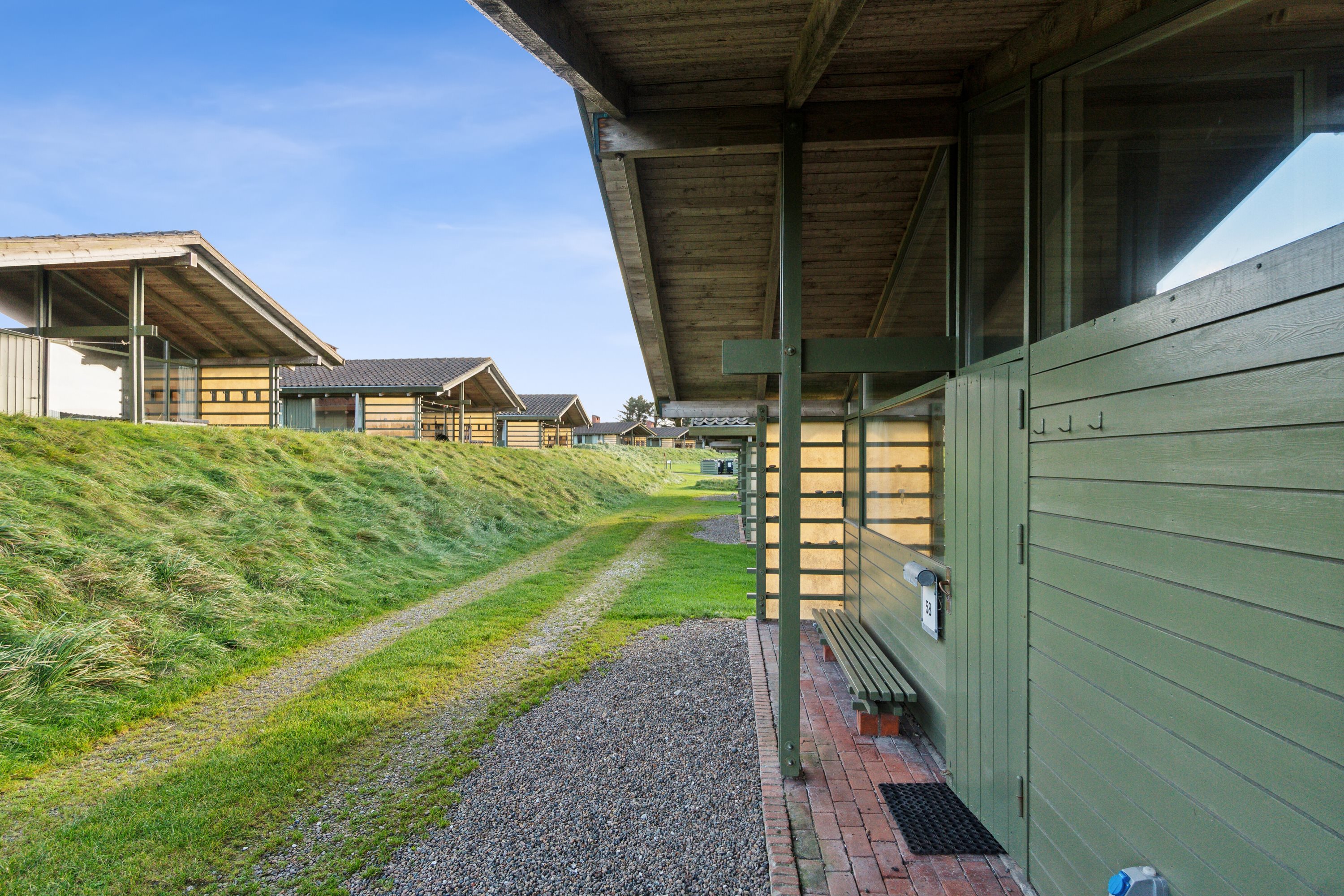 Fremhævet set fra vejen billede i fuldskærmstilstand. Billede af Solskinsvej 58, Vigsø, 7730 Hanstholm