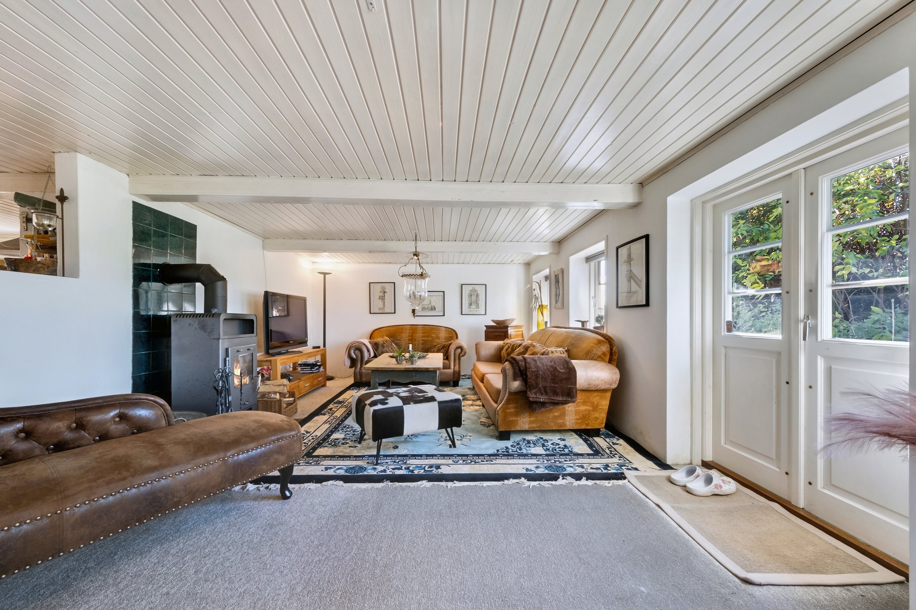 Fremhævet stue billede i fuldskærmstilstand. Billede af Gammelløkkevej 1, 5985 Søby Ærø