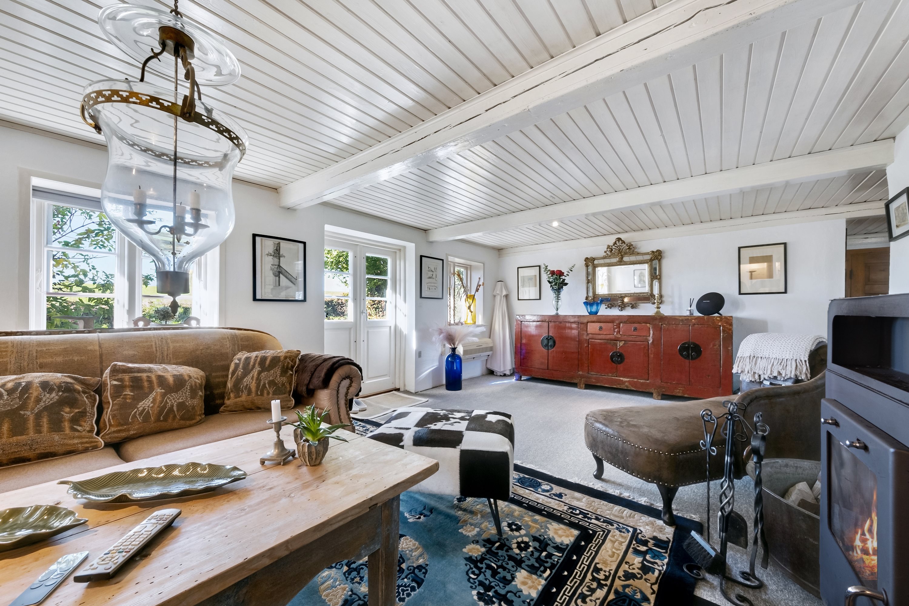 Fremhævet stue billede i fuldskærmstilstand. Billede af Gammelløkkevej 1, 5985 Søby Ærø