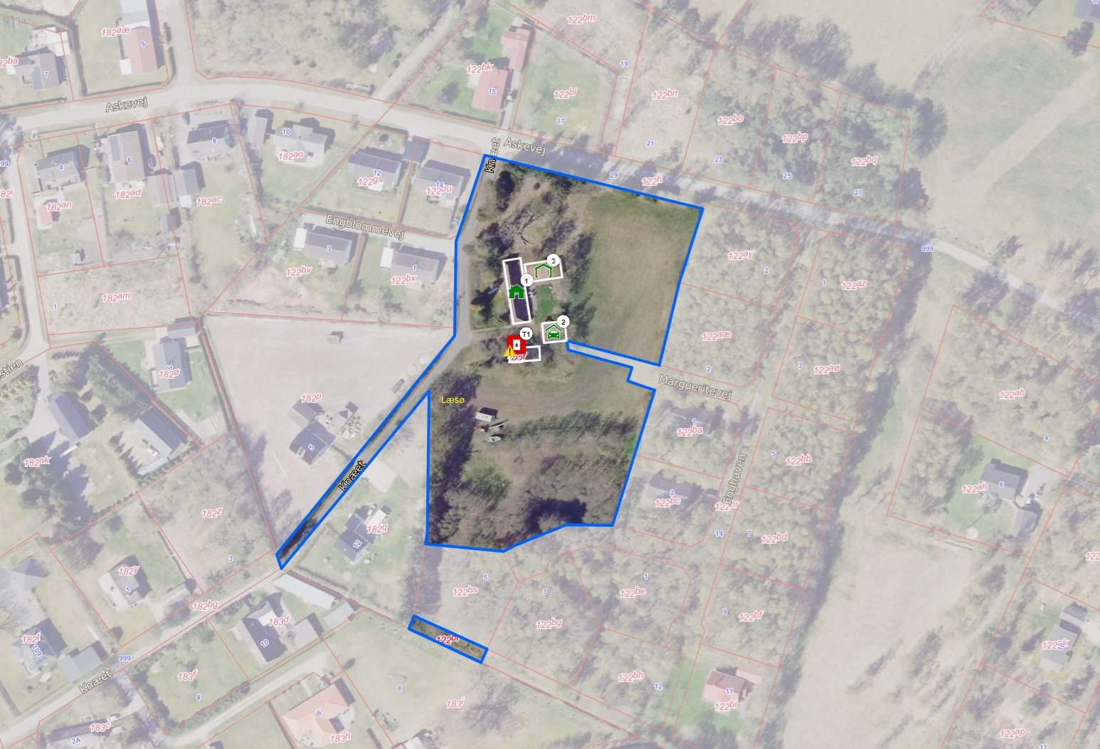 Fremhævet street view billede i fuldskærmstilstand. Billede af Knæet 14, Vesterø Havn, 9940 Læsø