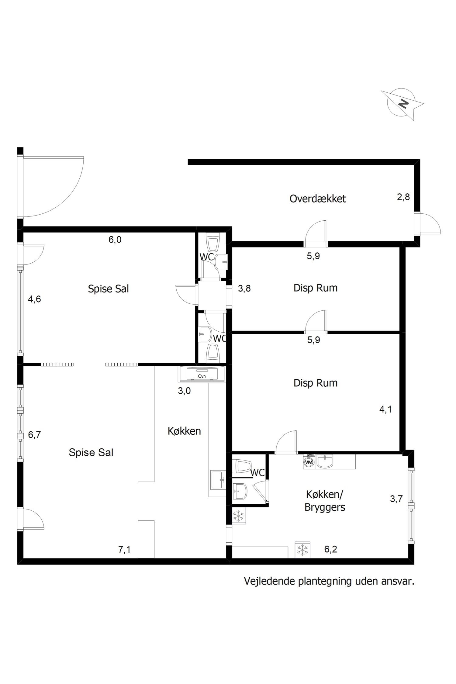 Plantegninger billede af Gefions Alle 3, 6705 Esbjerg Ø