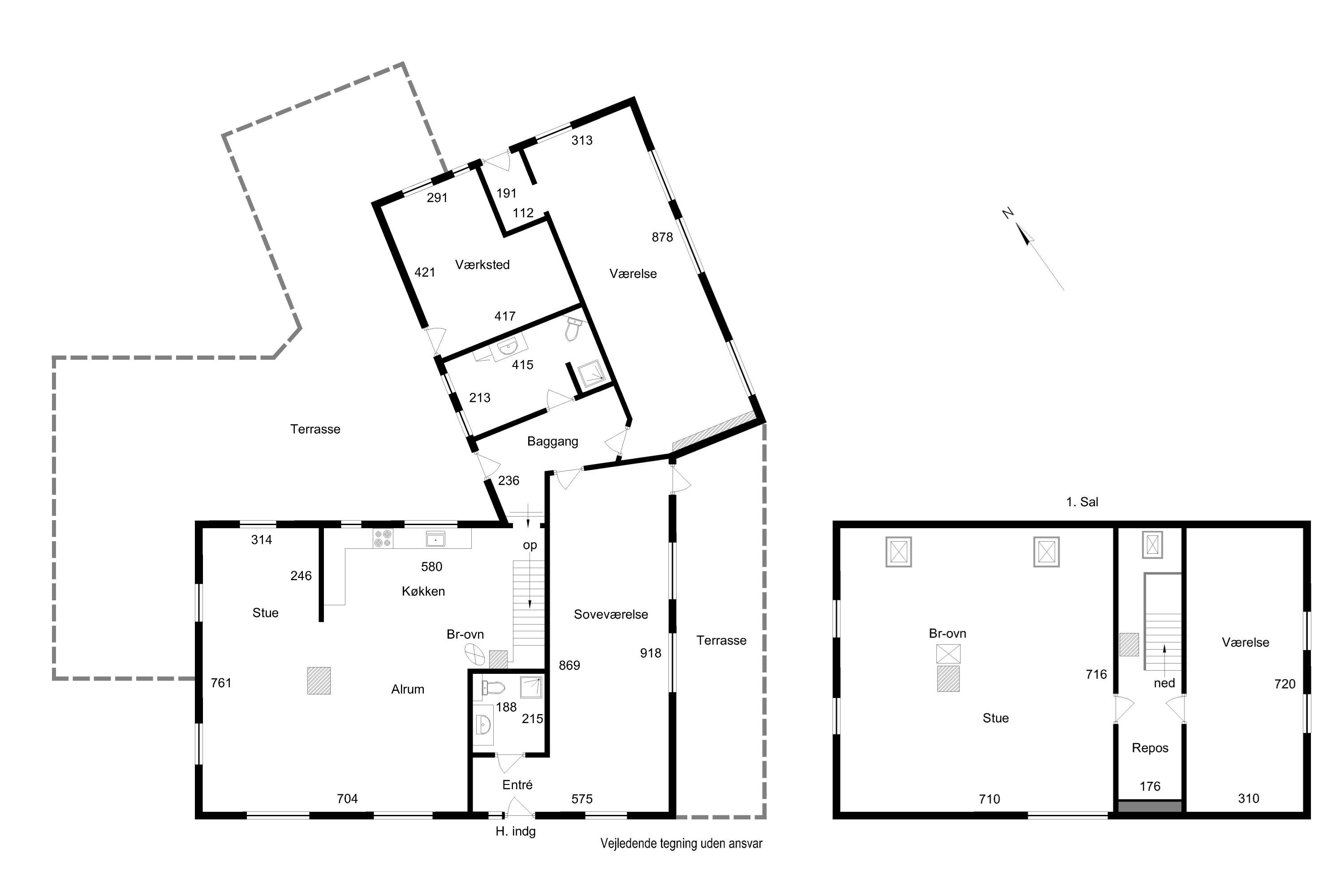 Plantegninger billede af Skrillingevej 1, Skrillinge, 5500 Middelfart