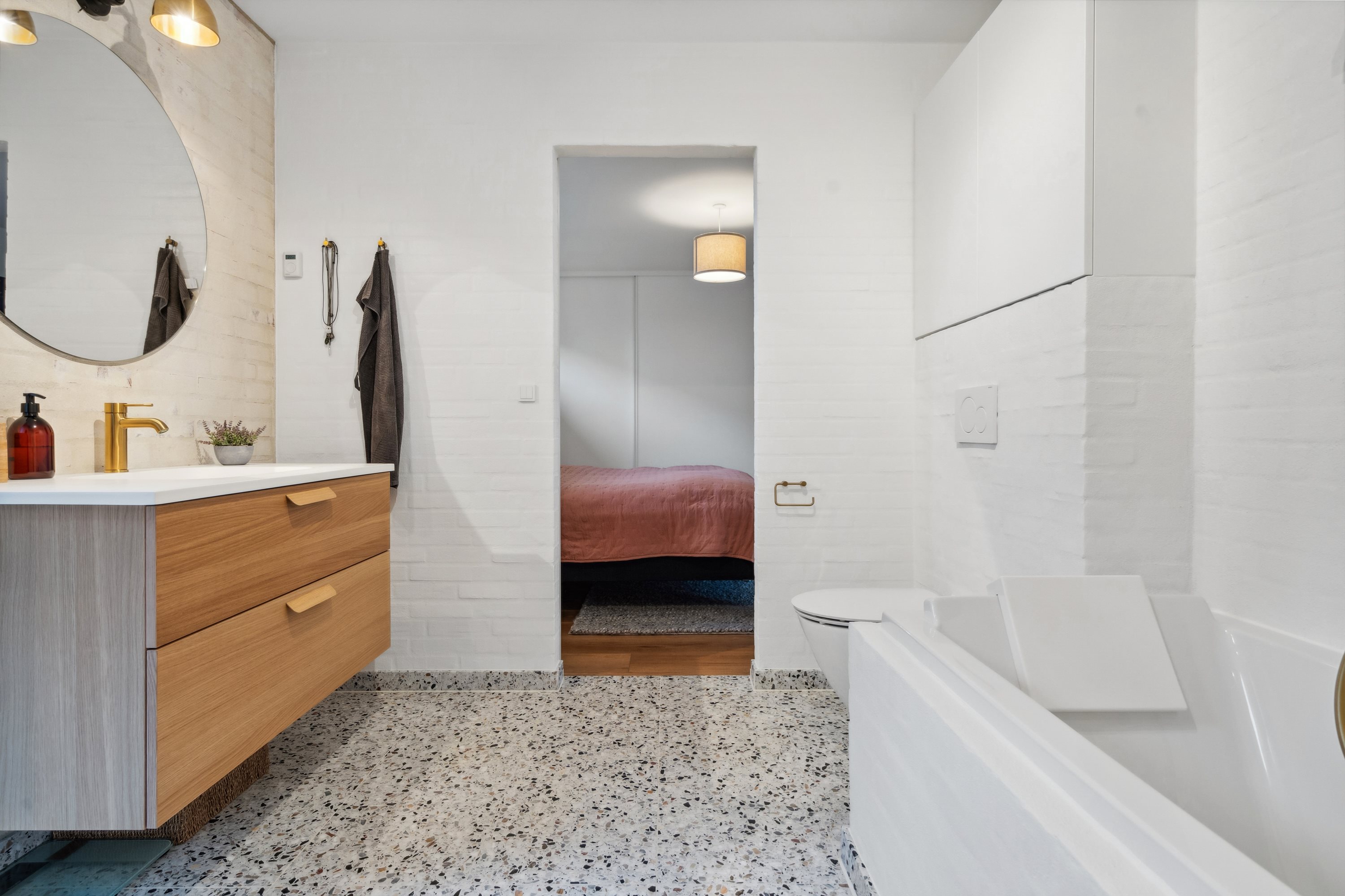 Fremhævet badeværelse billede i fuldskærmstilstand. Billede af Biegårds Alle 32, 8700 Horsens