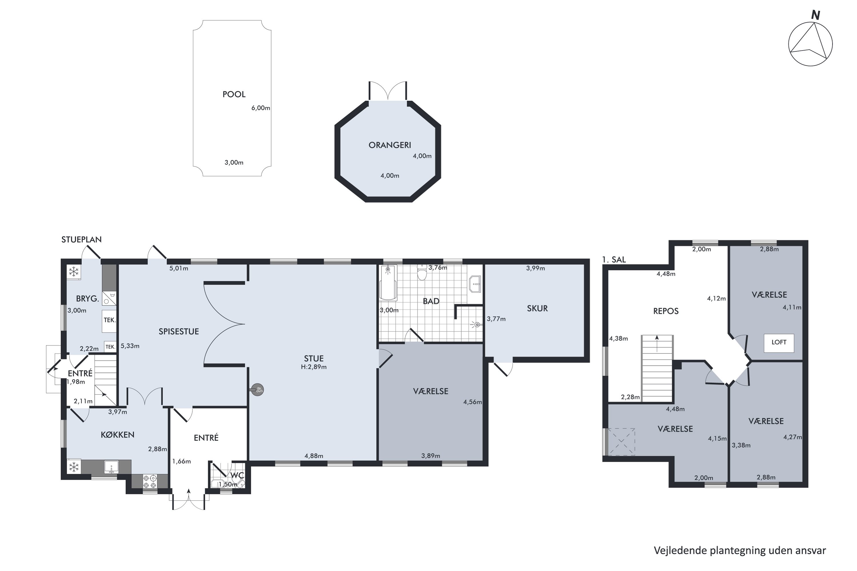 Plantegninger billede af Knudstrupvej 8, Løve, 4270 Høng