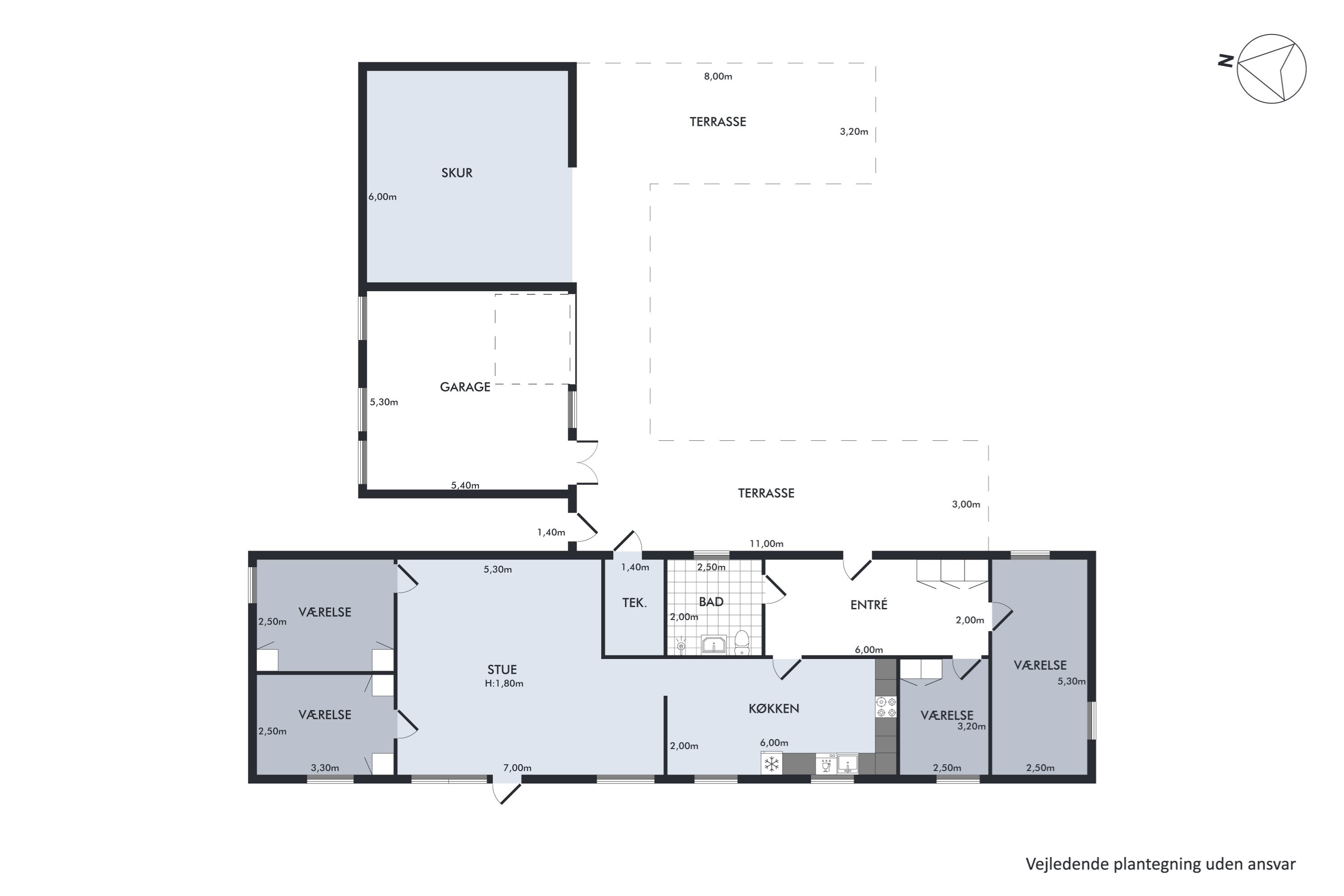 Plantegninger billede af Knæet 14, Vesterø Havn, 9940 Læsø