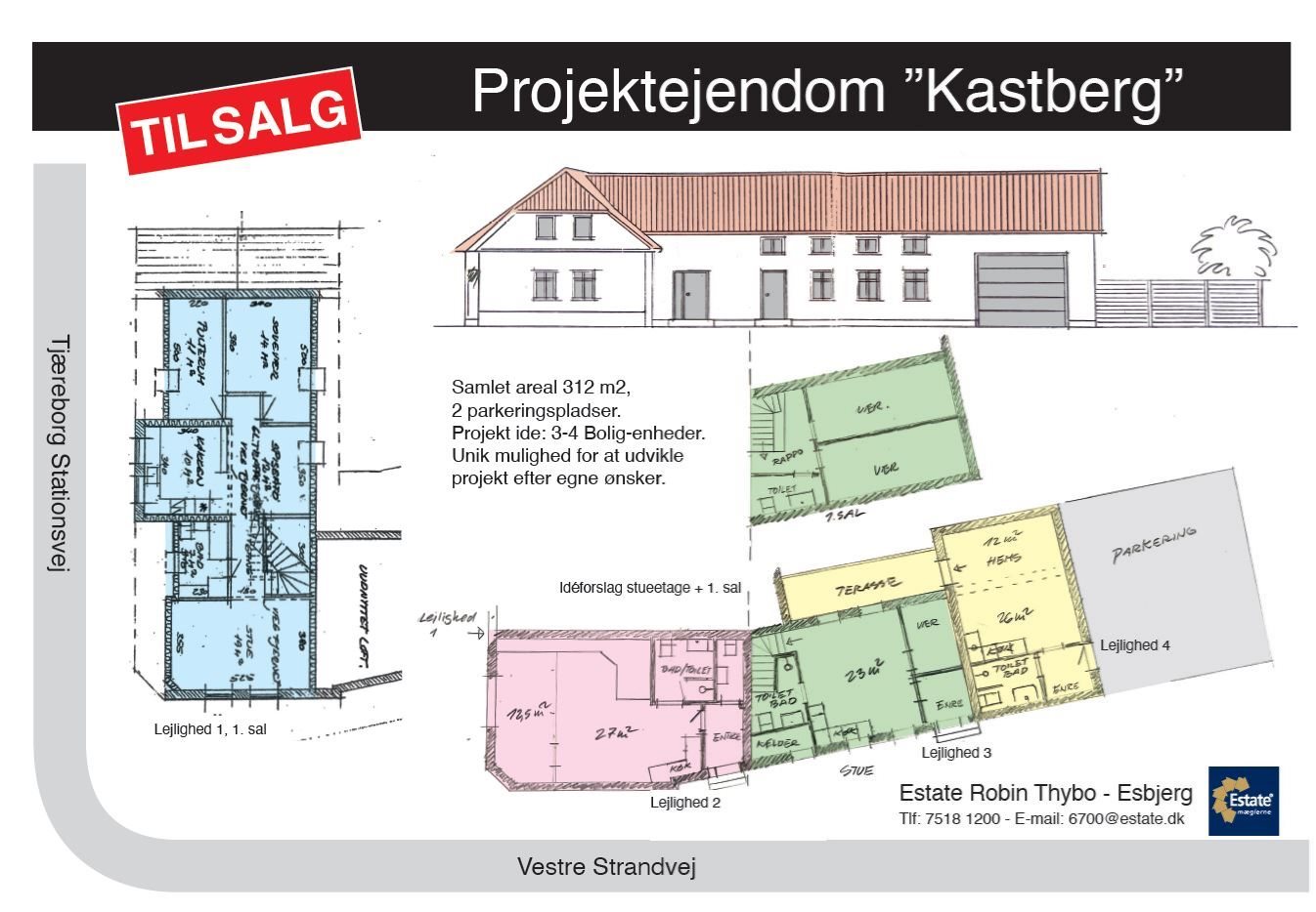 Fremhævet  billede i fuldskærmstilstand. Billede af Tjæreborg Stationsvej 1, 6731 Tjæreborg