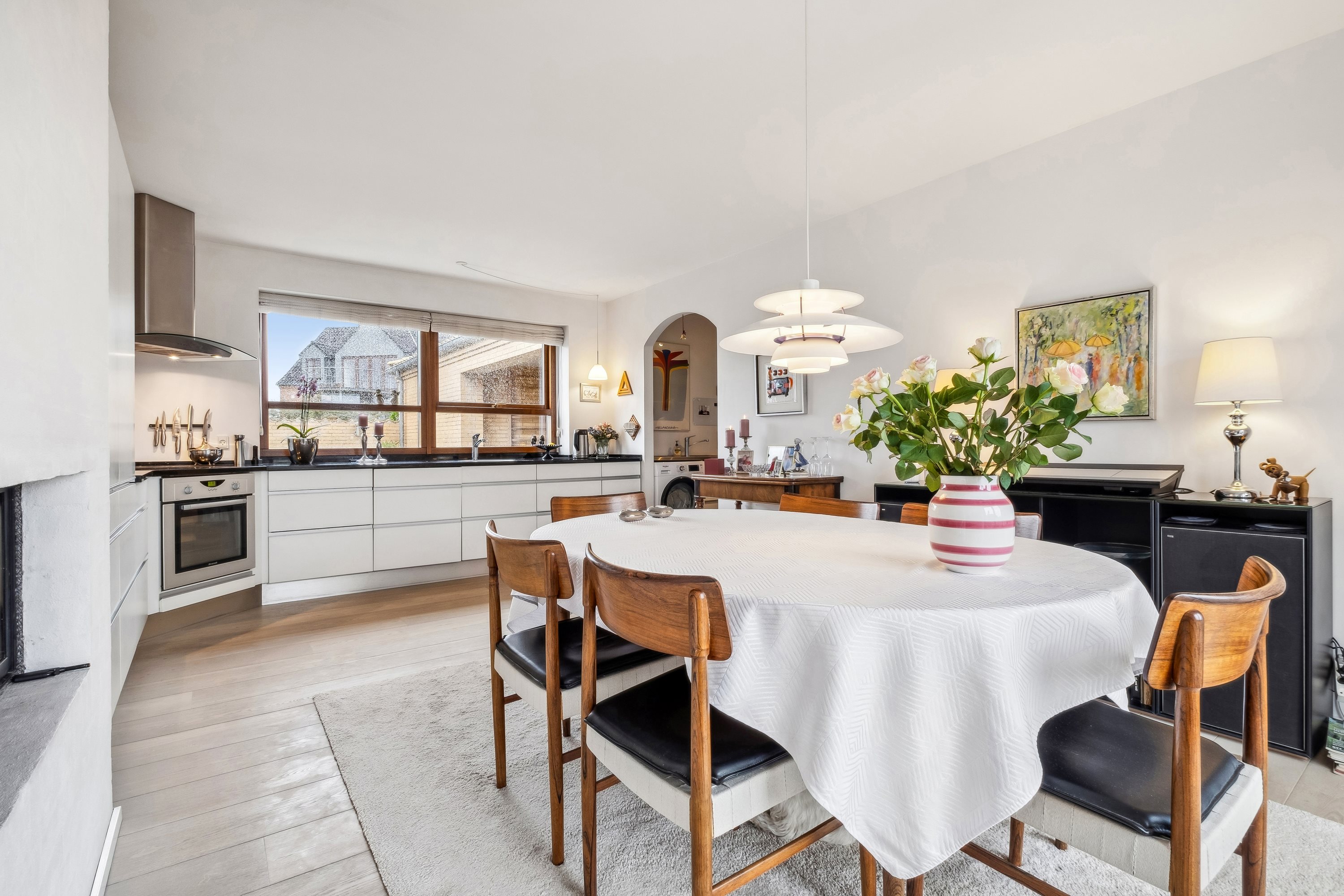 Fremhævet spisestue billede i fuldskærmstilstand. Billede af Fjordblik 13, Klakring, 7130 Juelsminde