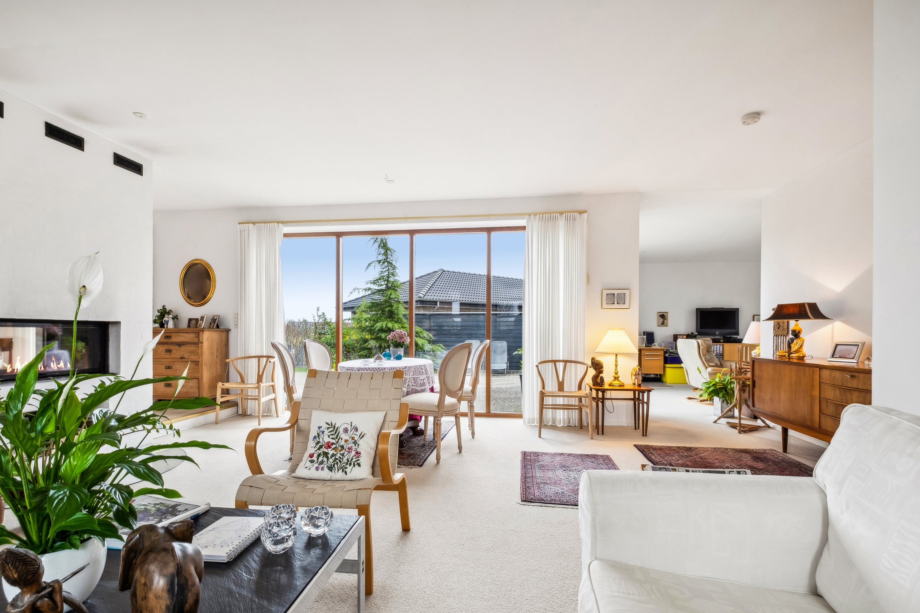 Fremhævet stue billede i fuldskærmstilstand. Billede af Fjordblik 13, Klakring, 7130 Juelsminde