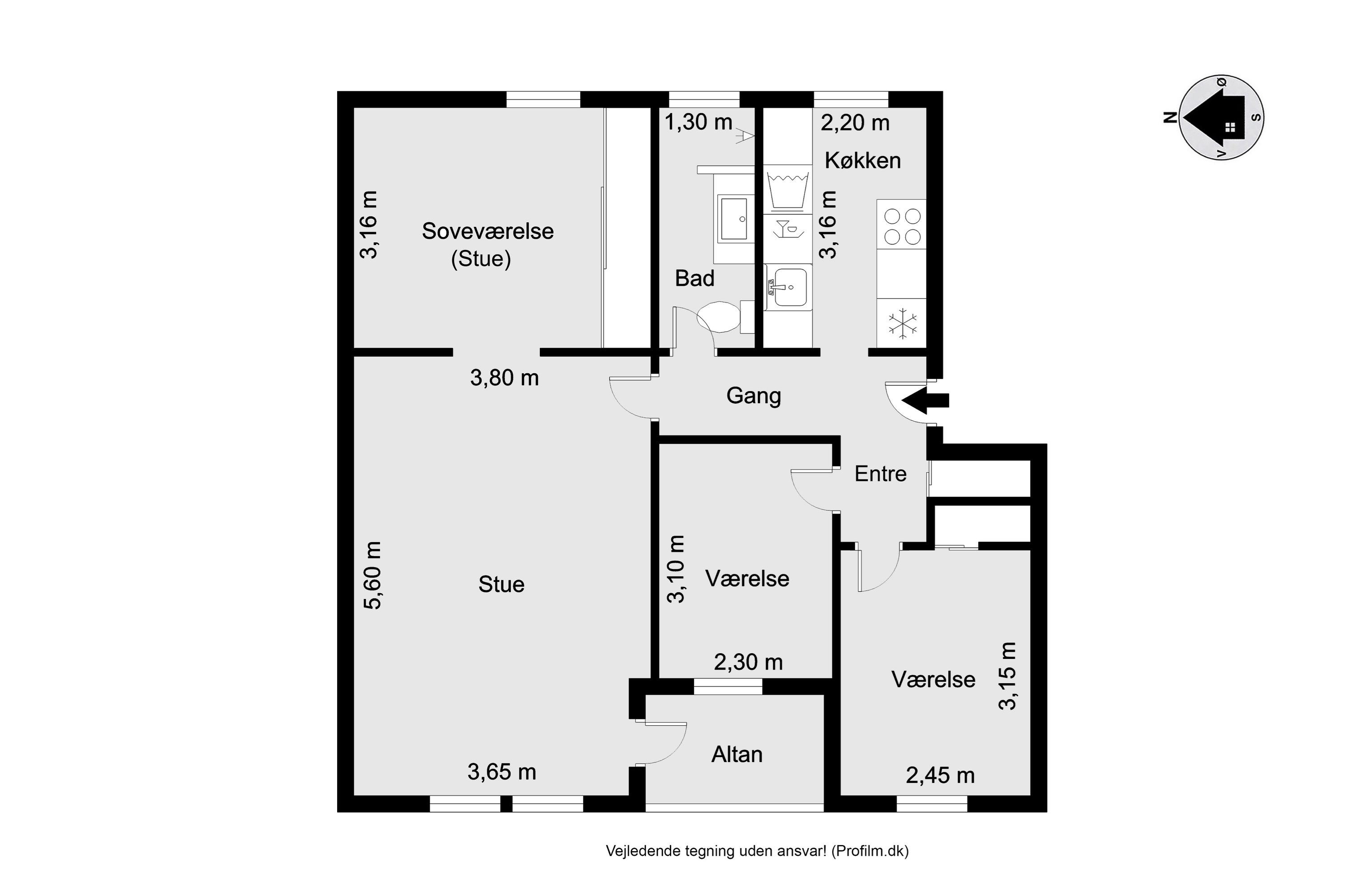Plantegninger billede af Doktorvænget 8, 1. th., 7500 Holstebro