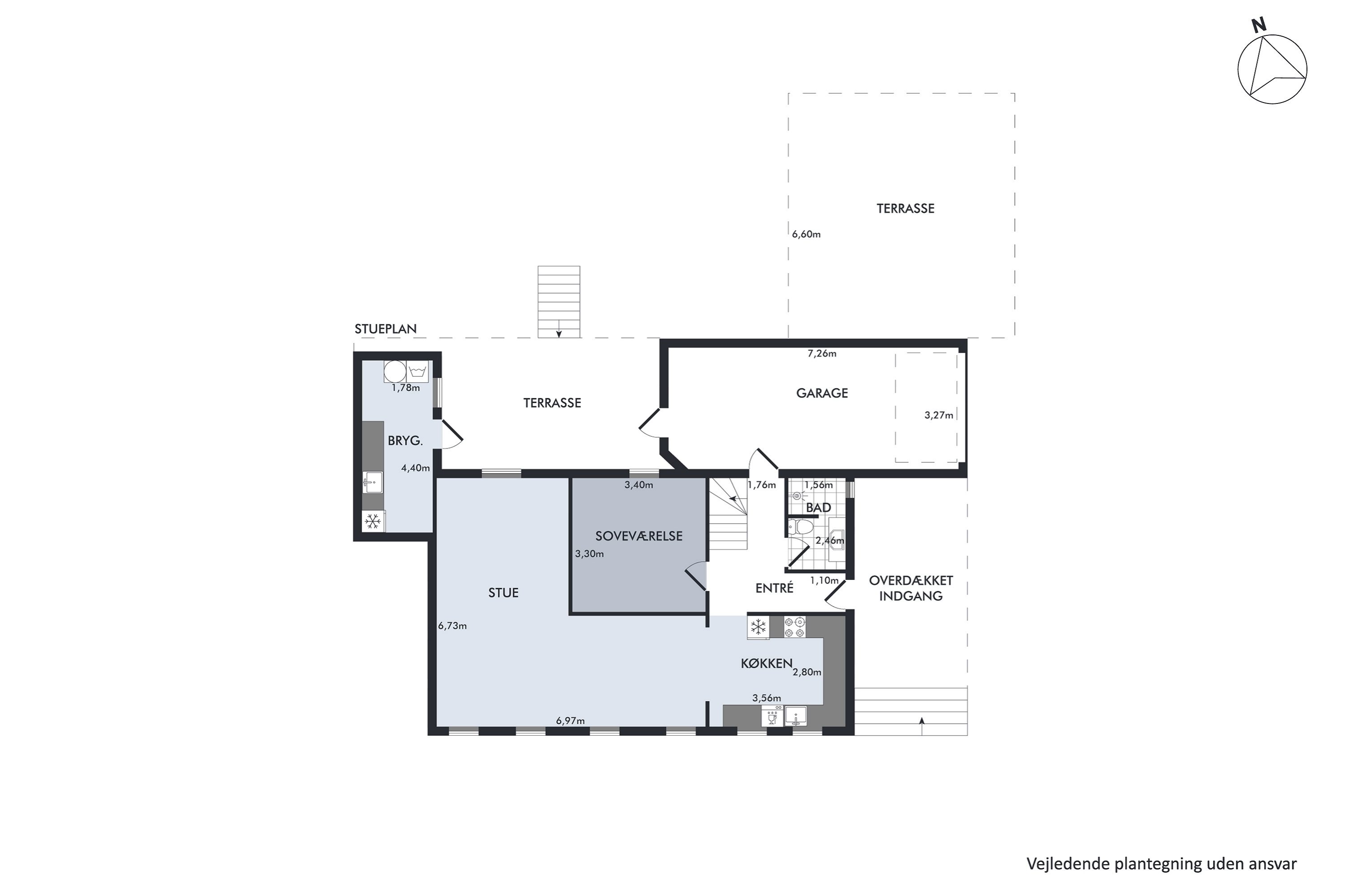 Plantegninger billede af Bjerrevej 317, Bjerre, 8783 Hornsyld