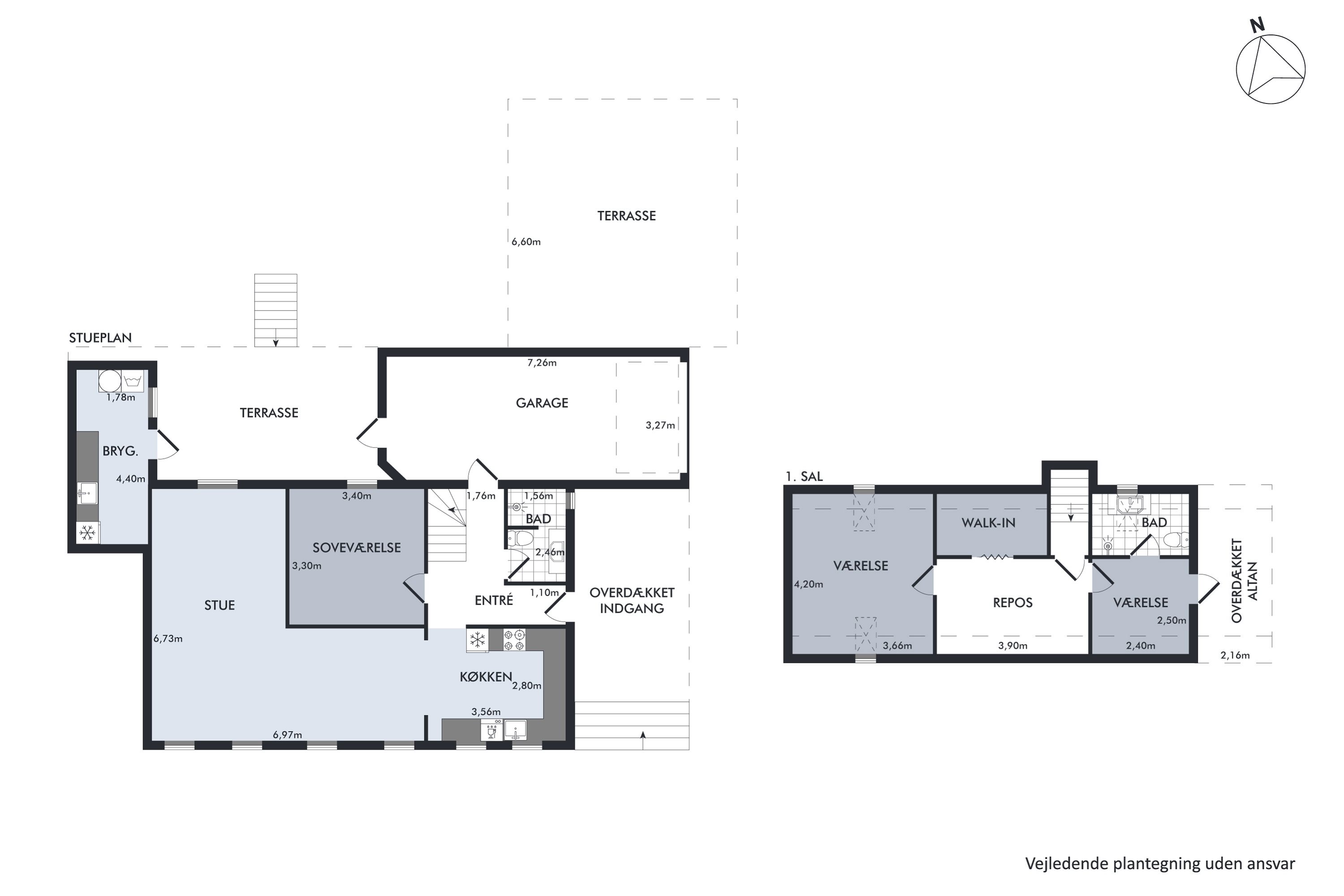 Plantegninger billede af Bjerrevej 317, Bjerre, 8783 Hornsyld