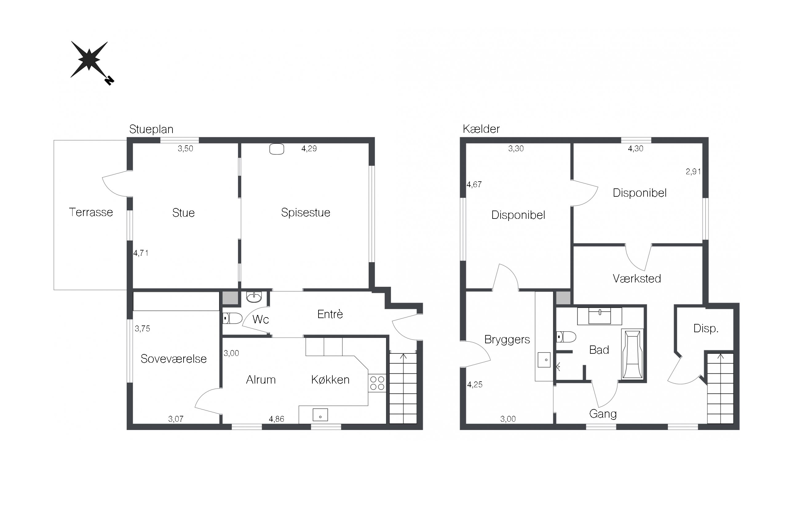 Plantegninger billede af Møllehus Alle 45, 9900 Frederikshavn