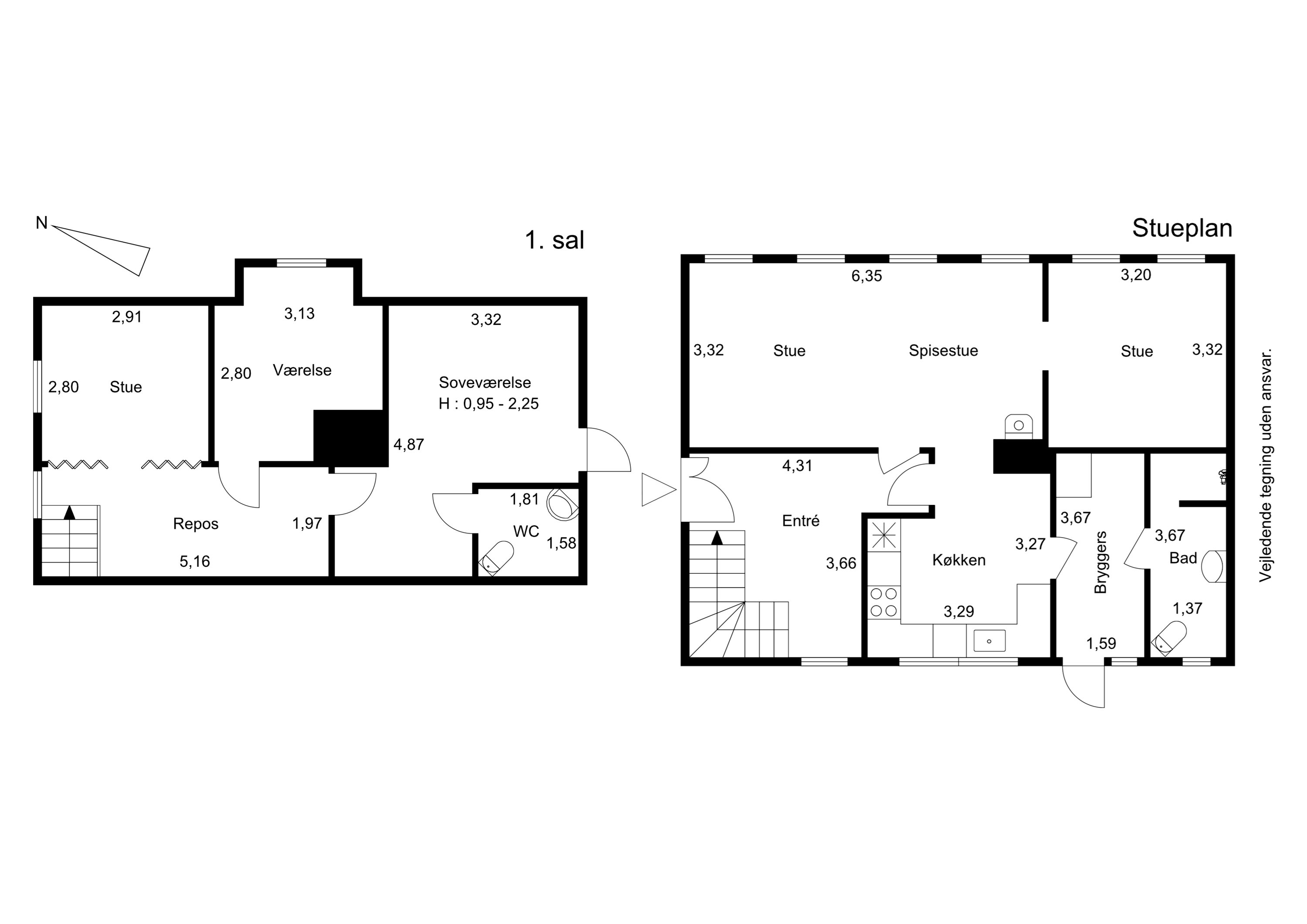 Plantegninger billede af Krogyden 6, Såderup, 5540 Ullerslev