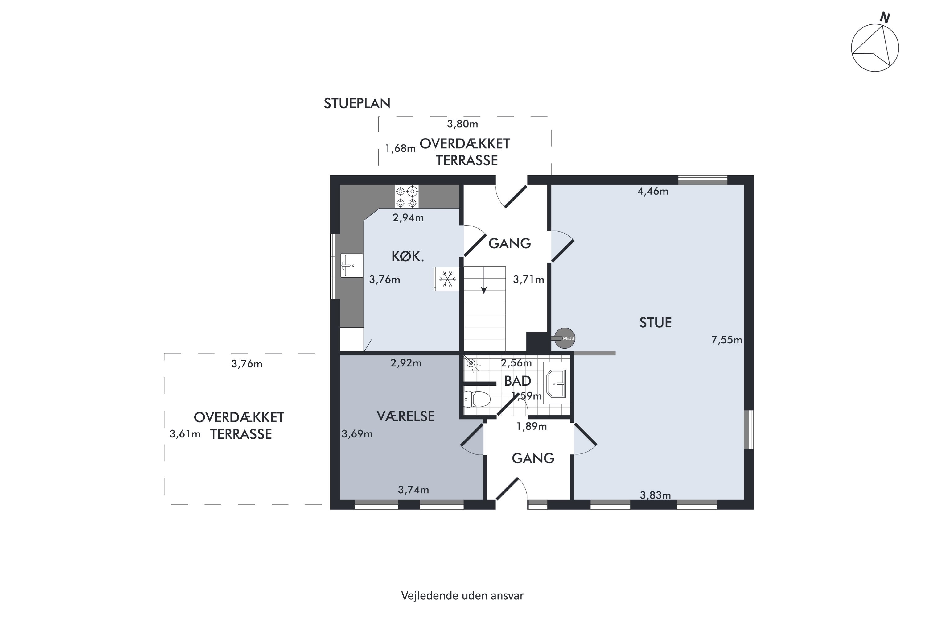 Plantegninger billede af Fjordvejen 129, Bækken, 6300 Gråsten