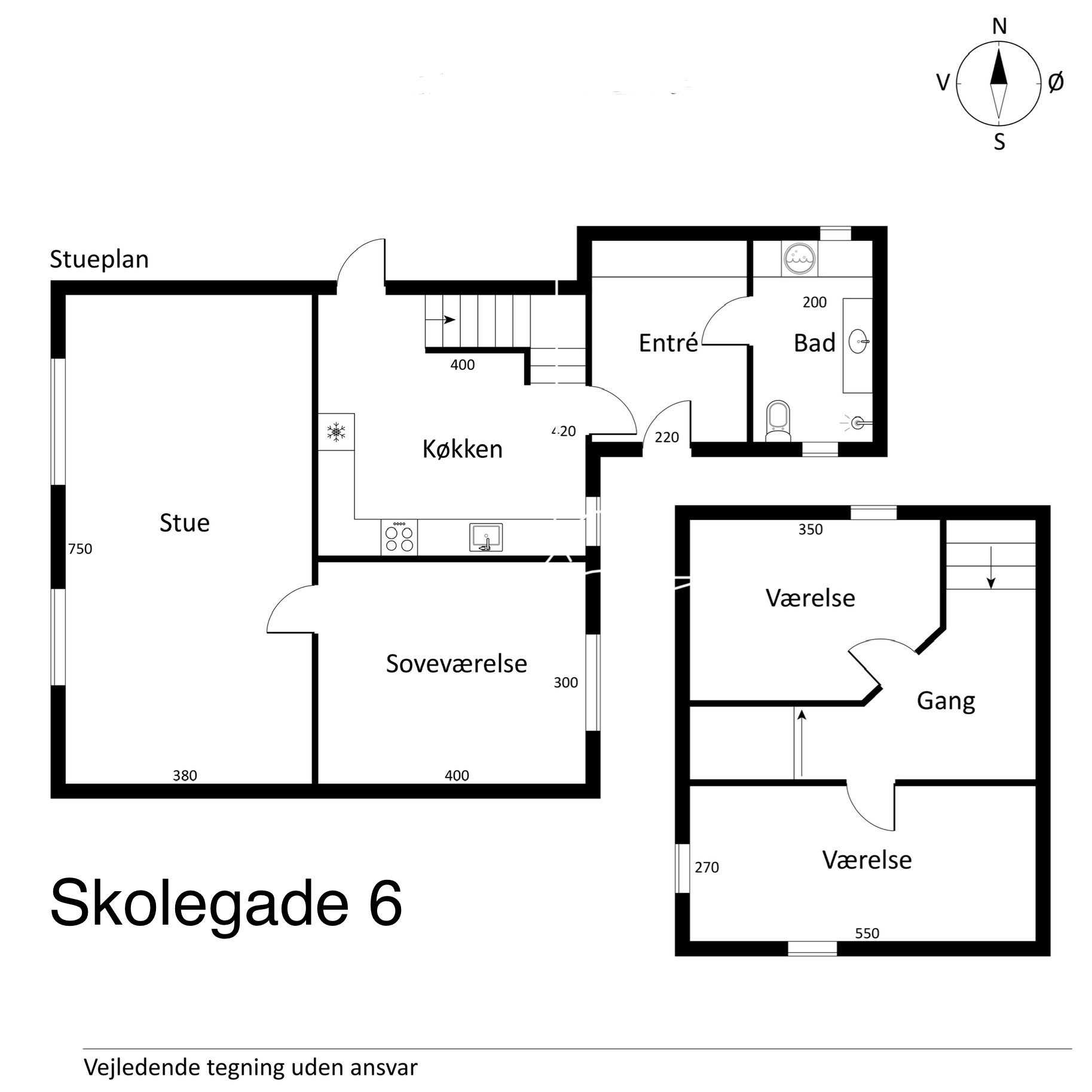 Plantegninger billede af Skolegade 6, 9632 Møldrup