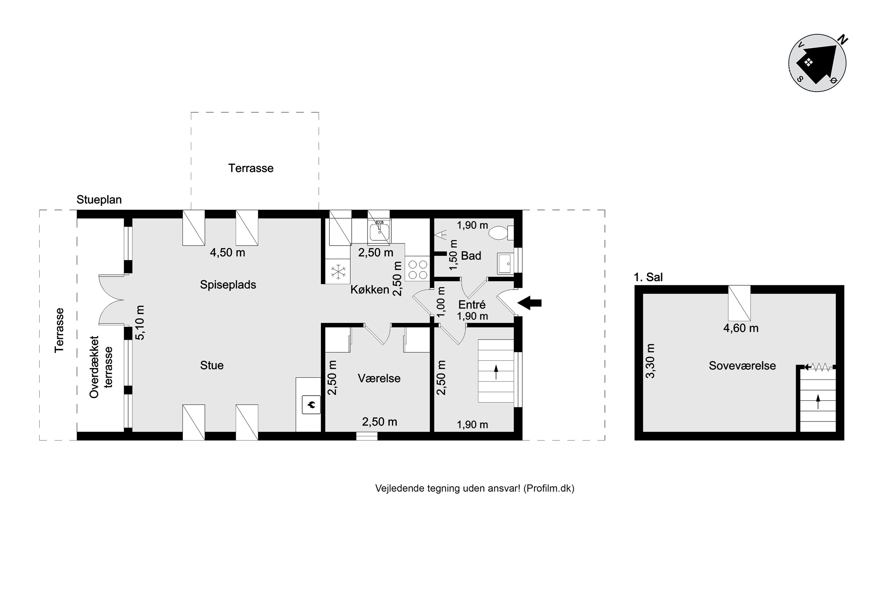 Plantegninger billede af Lodbergsvej 141, Søndervig, 6950 Ringkøbing