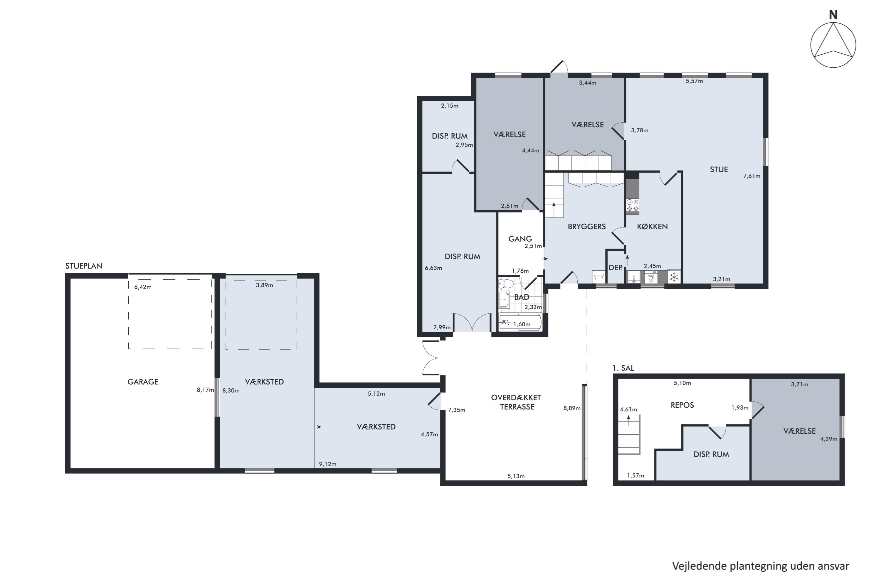 Plantegninger billede af Egebjergvej 102, Hansted, 8700 Horsens