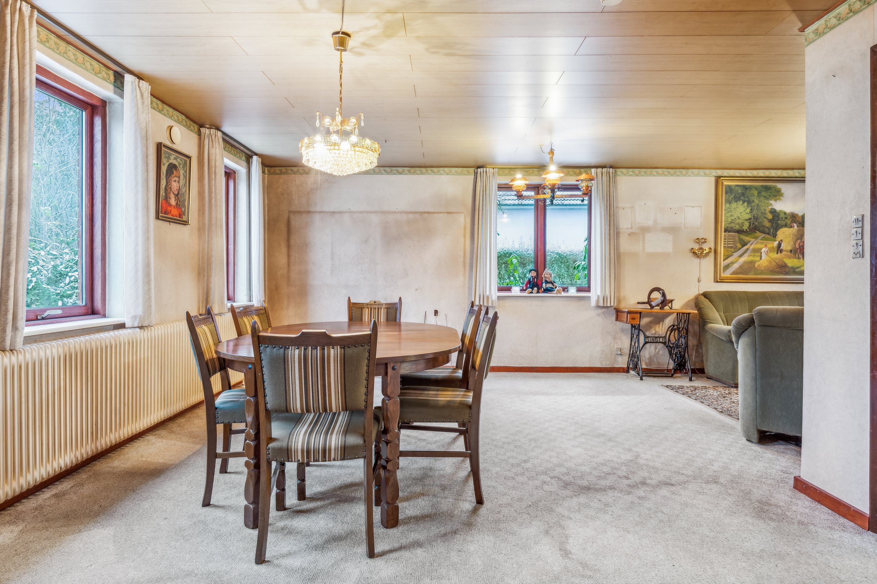 Fremhævet stue billede i fuldskærmstilstand. Billede af Egebjergvej 102, Hansted, 8700 Horsens