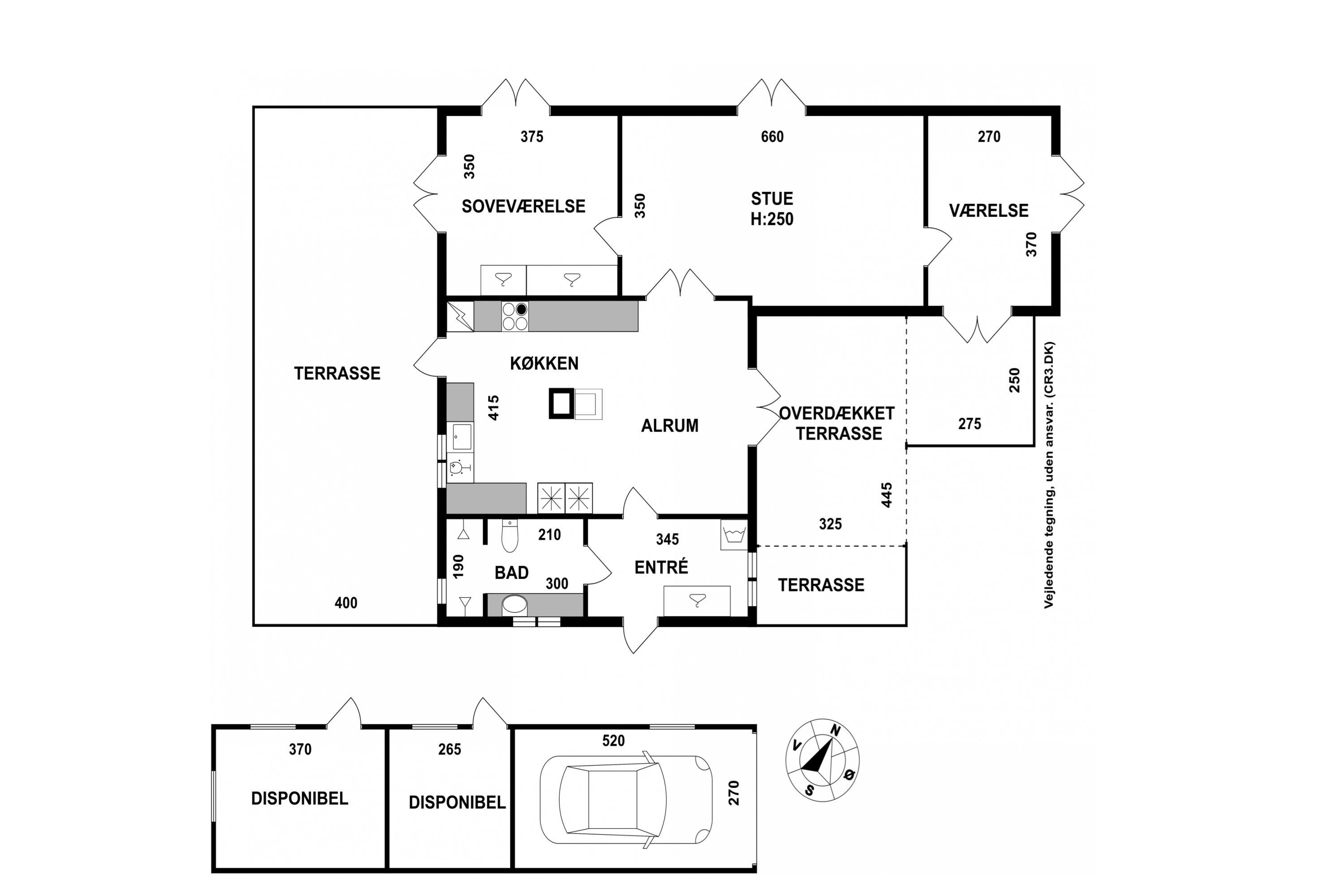 Plantegninger billede af Højdevej 1, 3250 Gilleleje