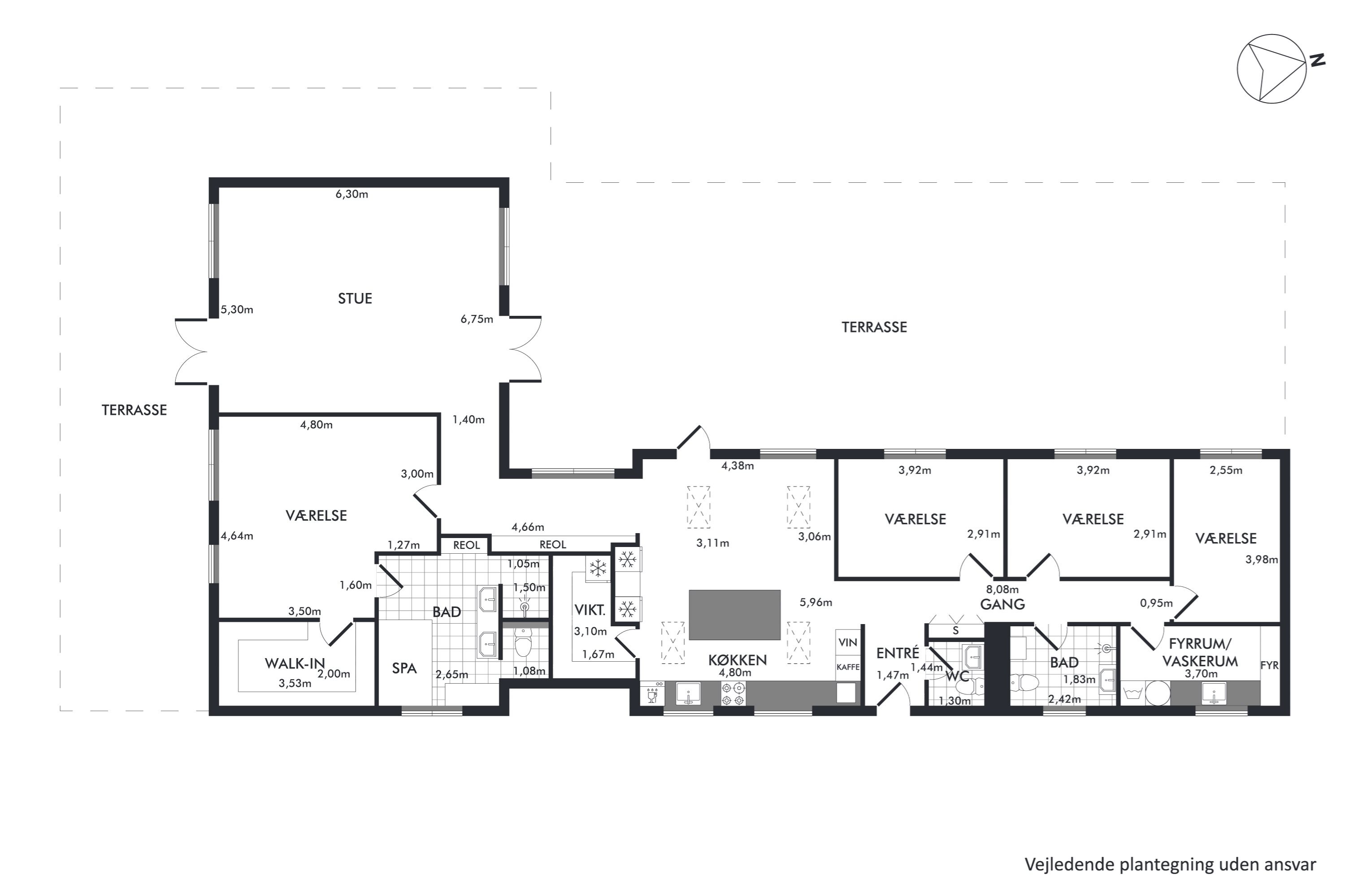 Plantegninger billede af Åvænget 9, Niverød, 2990 Nivå