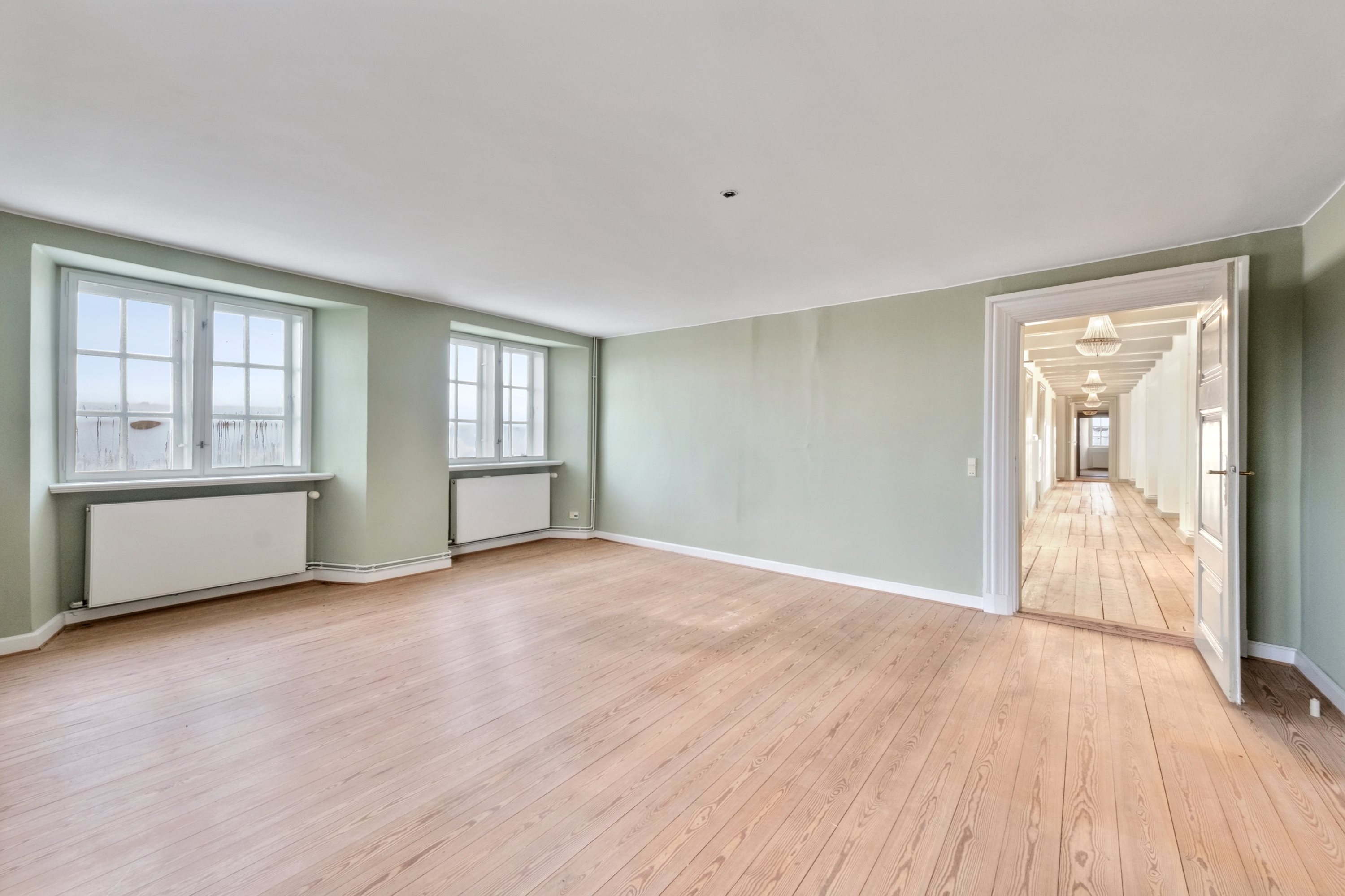 Fremhævet stue billede i fuldskærmstilstand. Billede af Rishøjvej 2, 2. th. nord., V Hæsinge, 5672 Broby