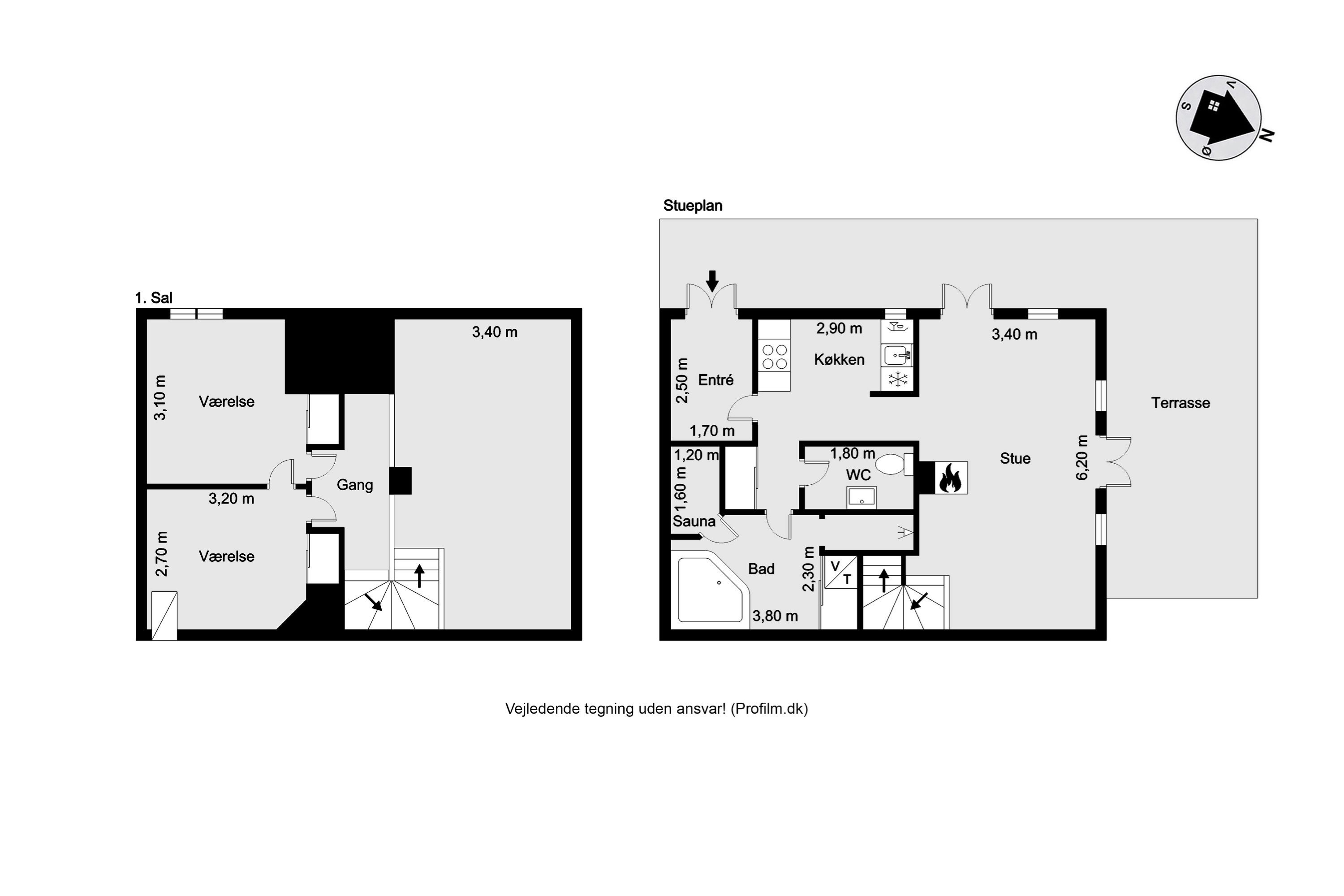 Plantegninger billede af Badevej 20B, 4., Søndervig, 6950 Ringkøbing