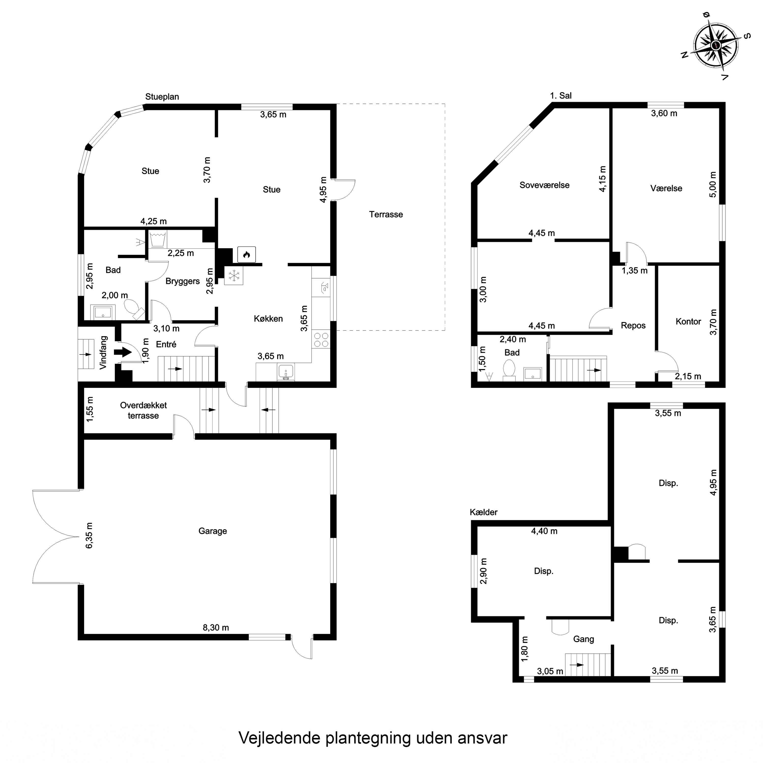 Plantegninger billede af Stoense Udflyttervej 1, Stoense, 5953 Tranekær