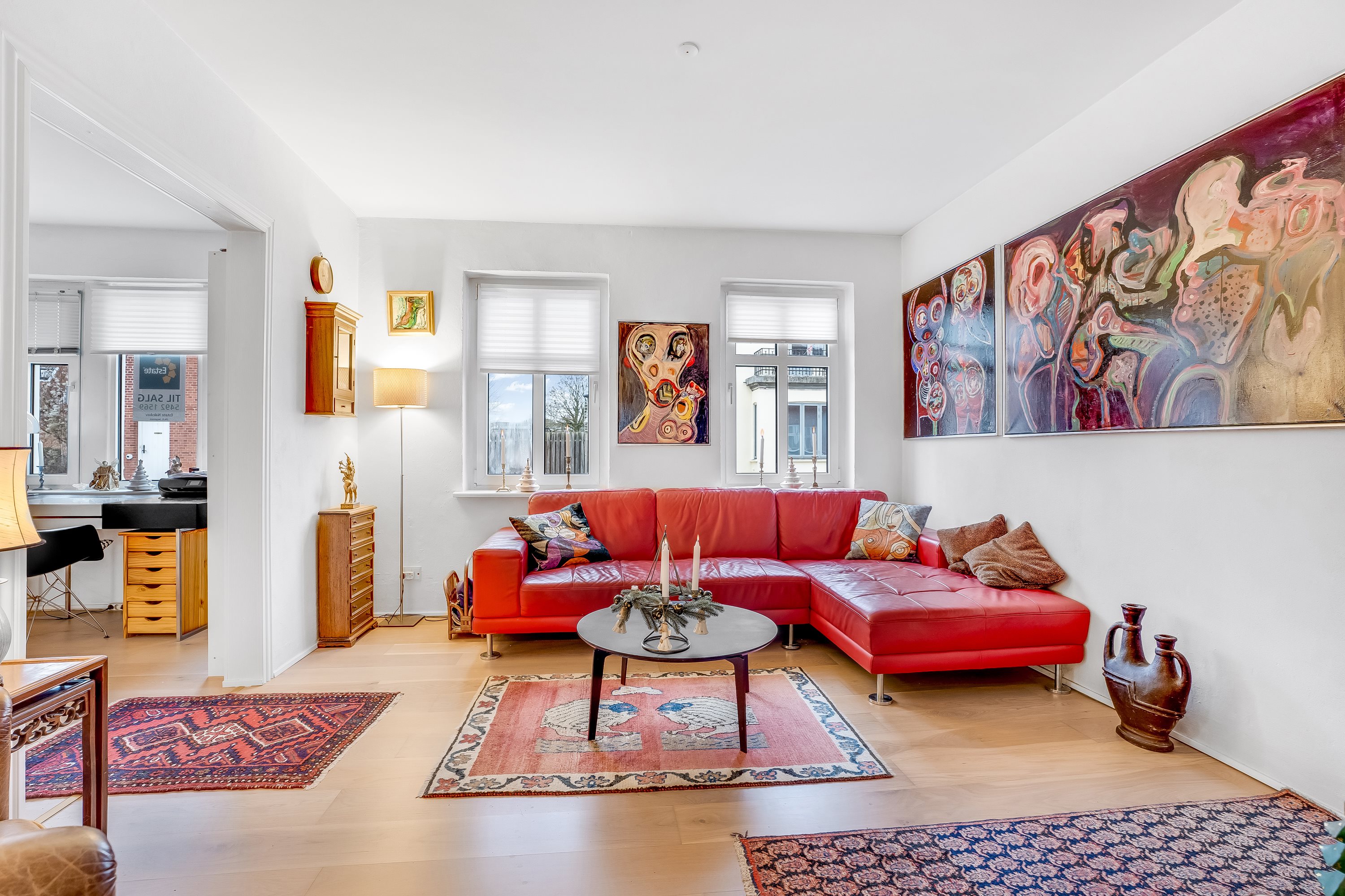 Fremhævet stue billede i fuldskærmstilstand. Billede af Hovedgaden 40, 4920 Søllested