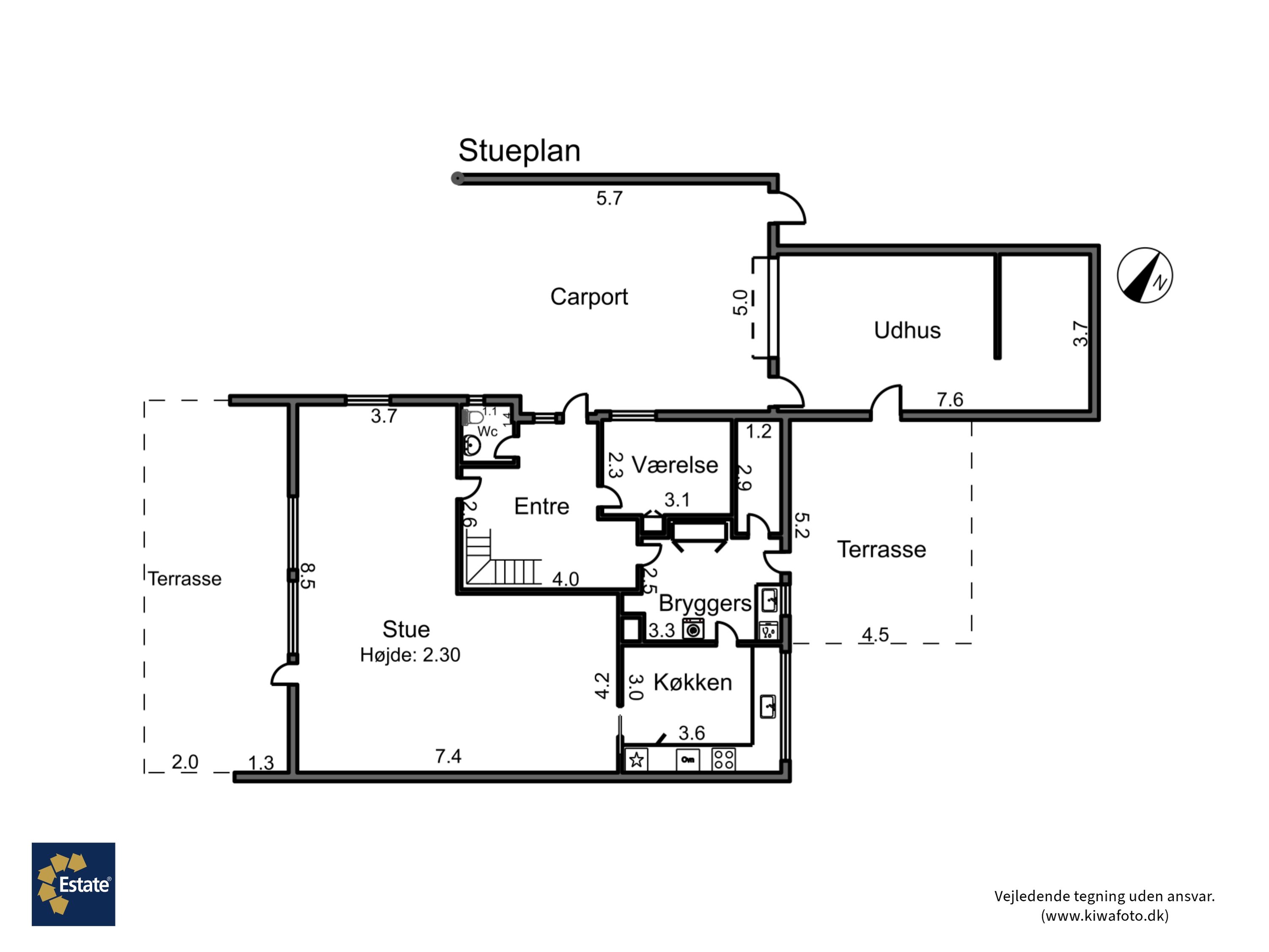 Plantegninger billede af Lokesvej 22, 4873 Væggerløse