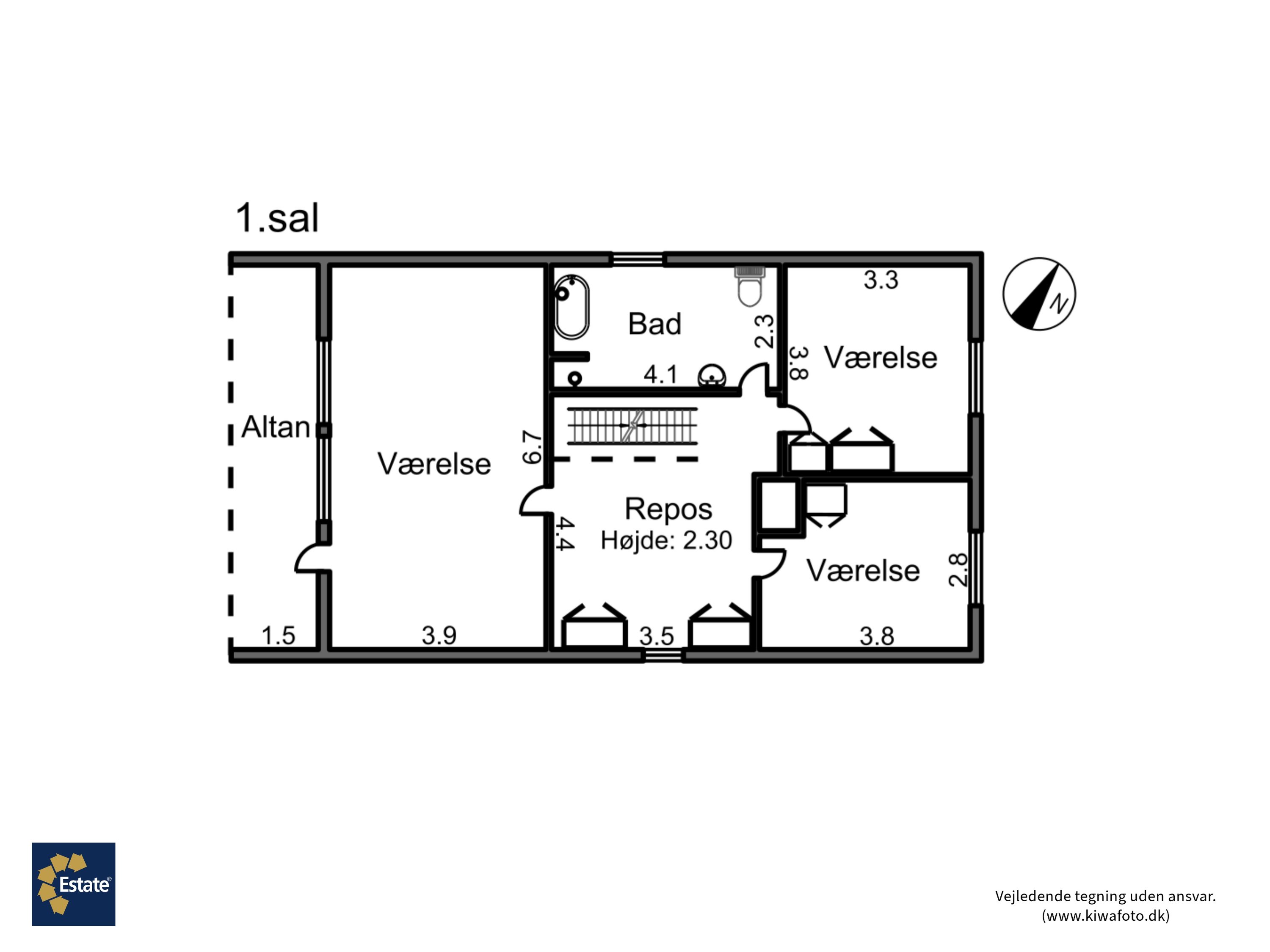 Plantegninger billede af Lokesvej 22, 4873 Væggerløse