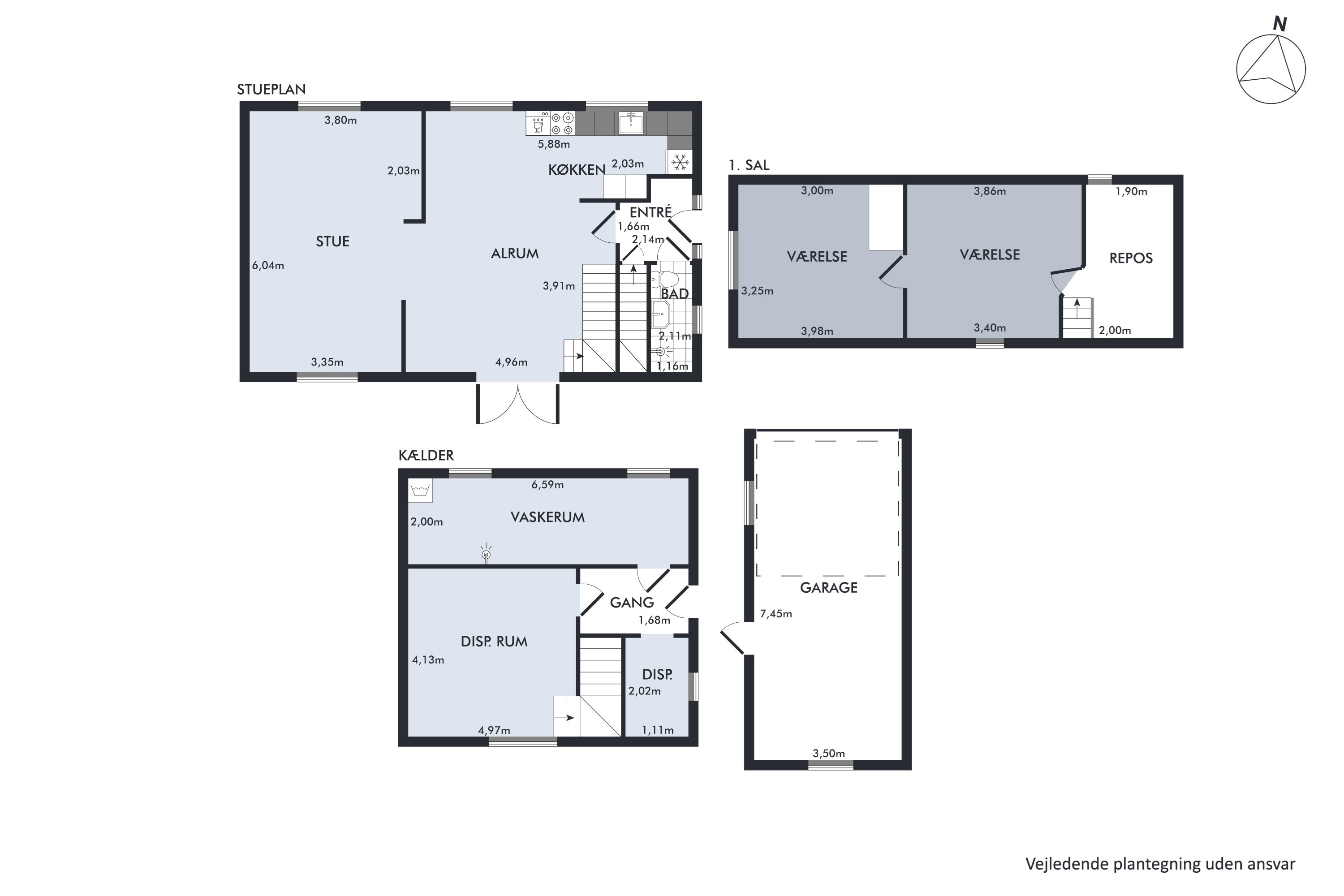 Plantegninger billede af Lilleskovvej 24, Tommerup St, 5690 Tommerup