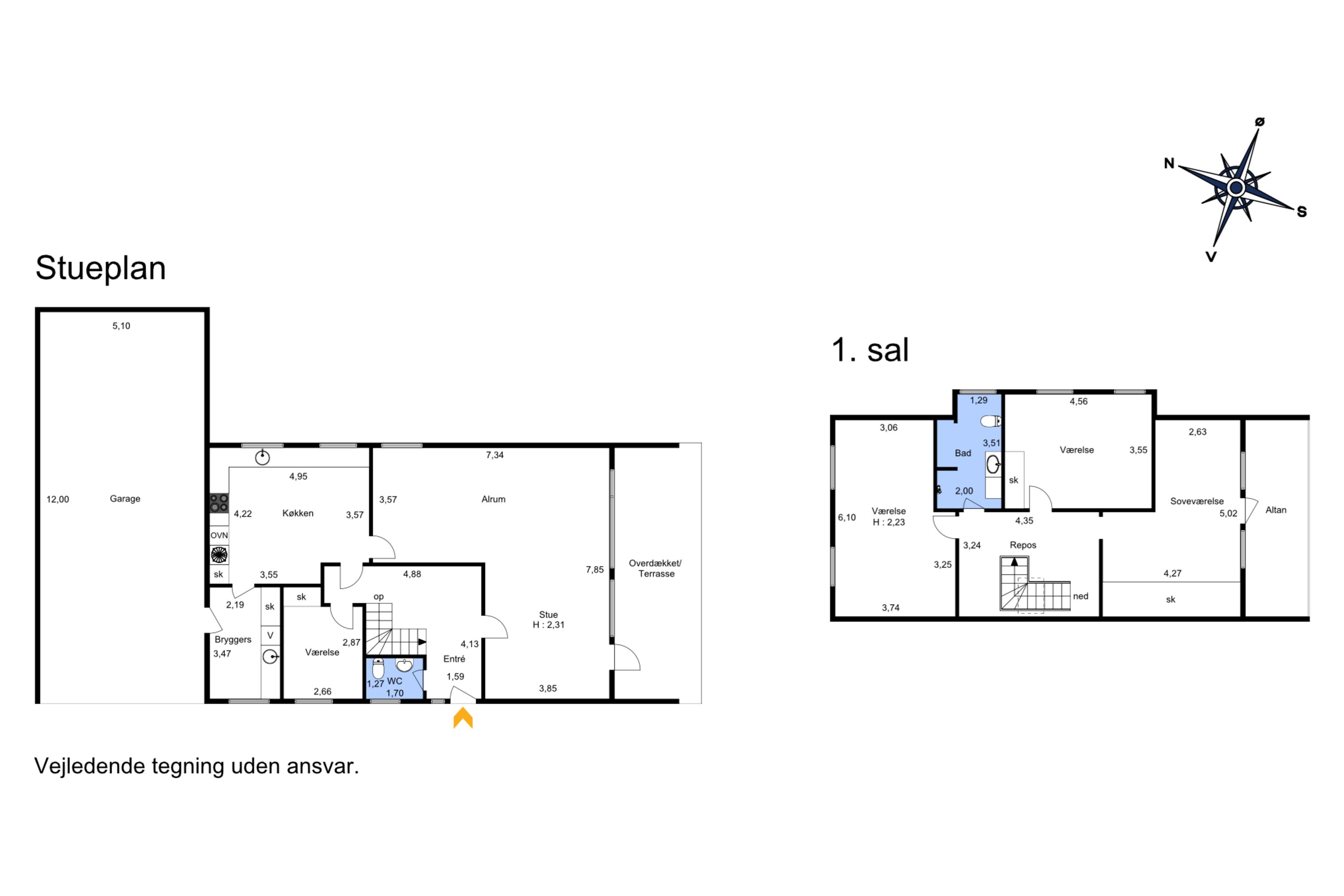 Plantegninger billede af Kaniavej 25, 6960 Hvide Sande