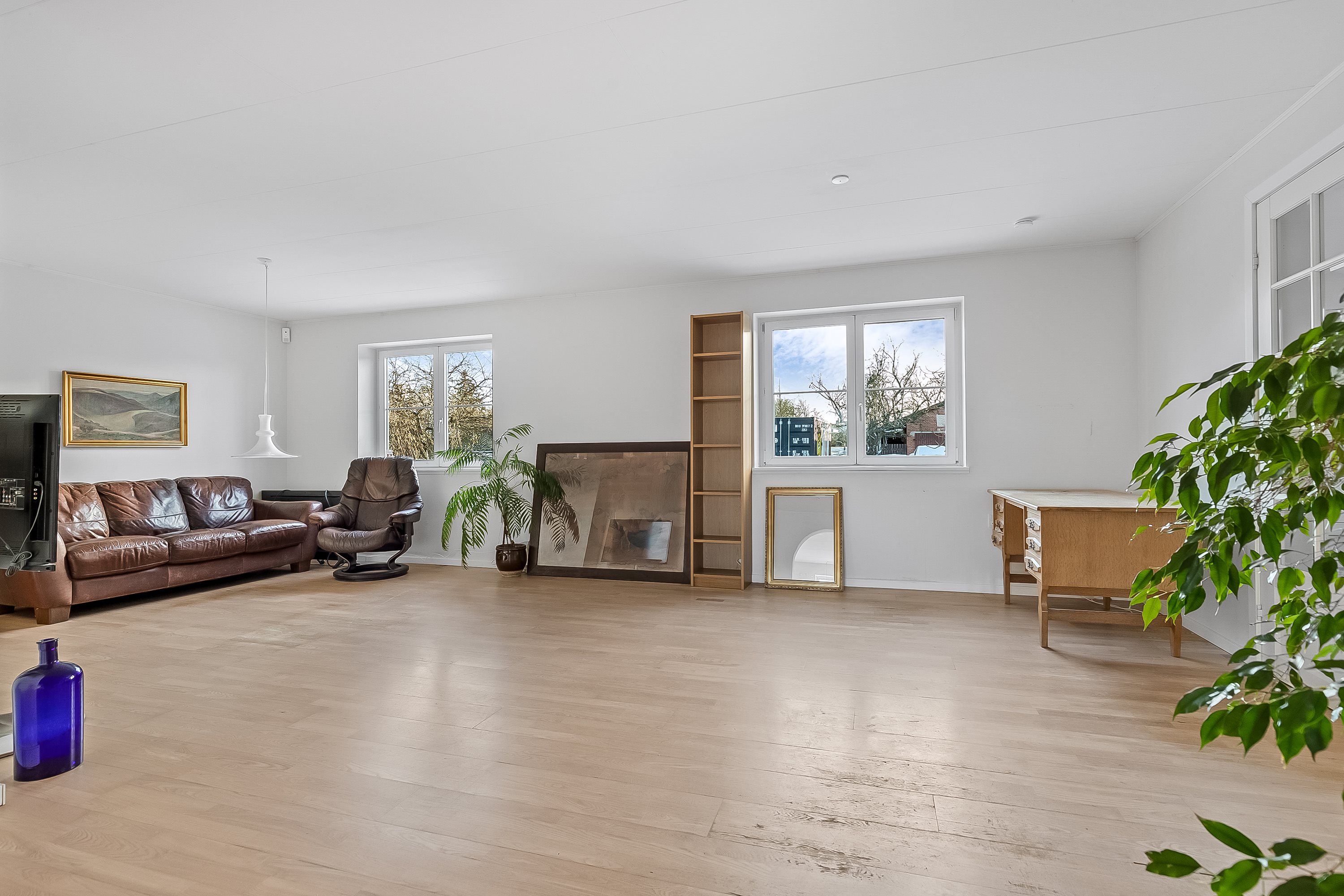 Fremhævet stue billede i fuldskærmstilstand. Billede af Gl. Bjært 11, 6091 Bjert