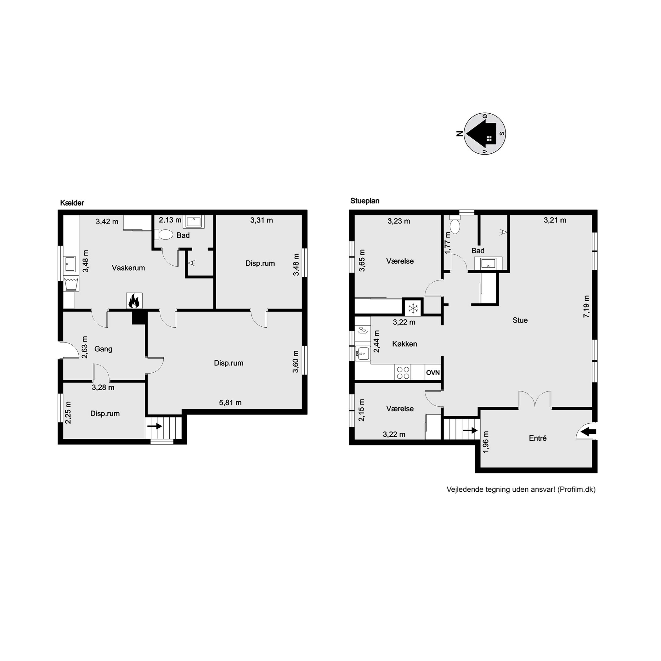 Plantegninger billede af Gl. Bjært 11, 6091 Bjert