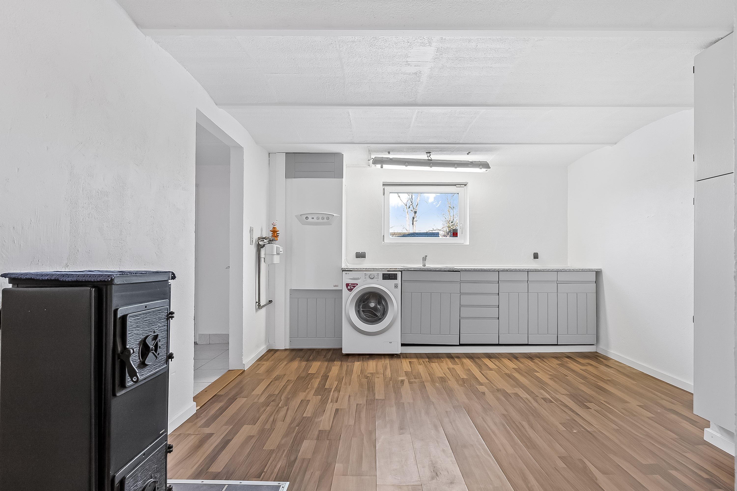 Fremhævet vaskerum billede i fuldskærmstilstand. Billede af Gl. Bjært 11, 6091 Bjert