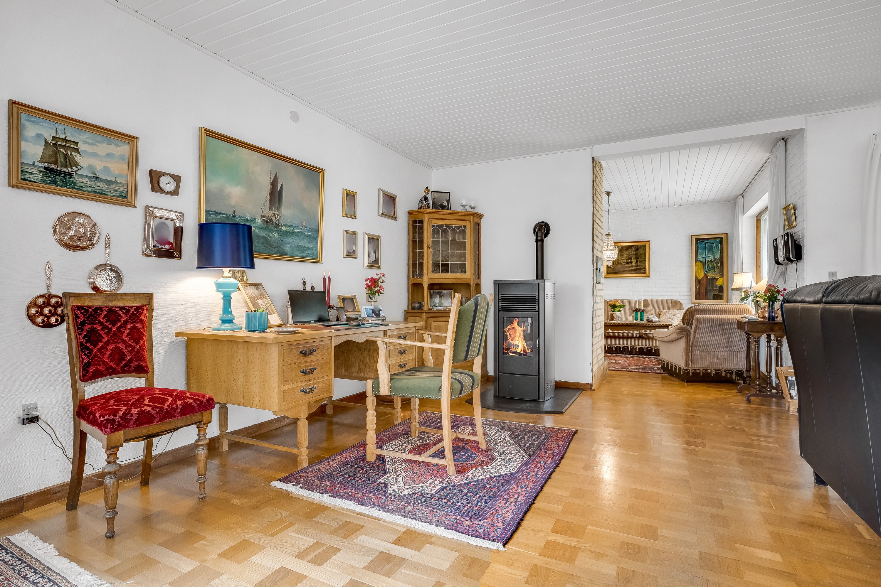 Fremhævet stue billede i fuldskærmstilstand. Billede af Hejrevej 1, Langø, 4900 Nakskov