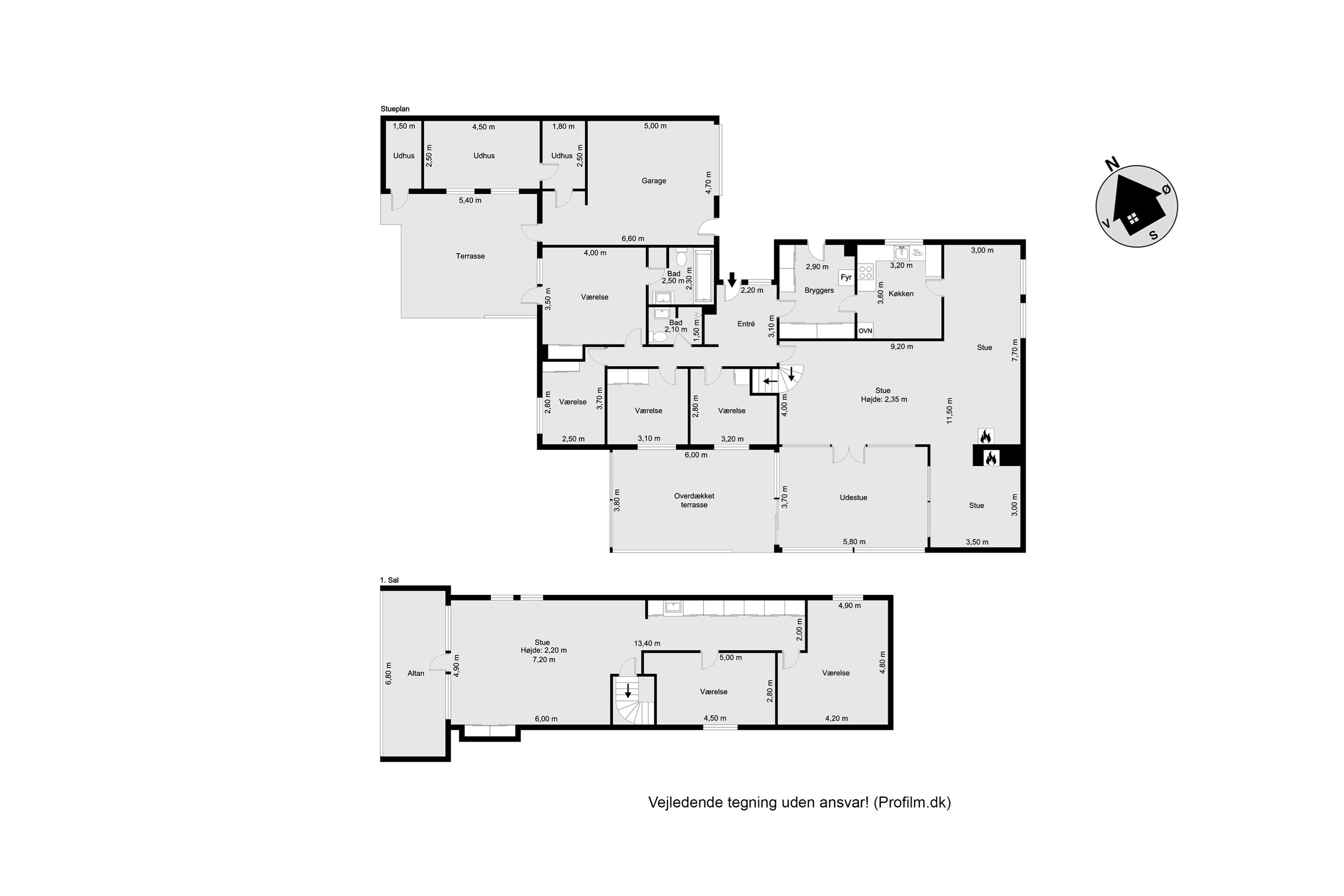 Plantegninger billede af Hejrevej 1, Langø, 4900 Nakskov