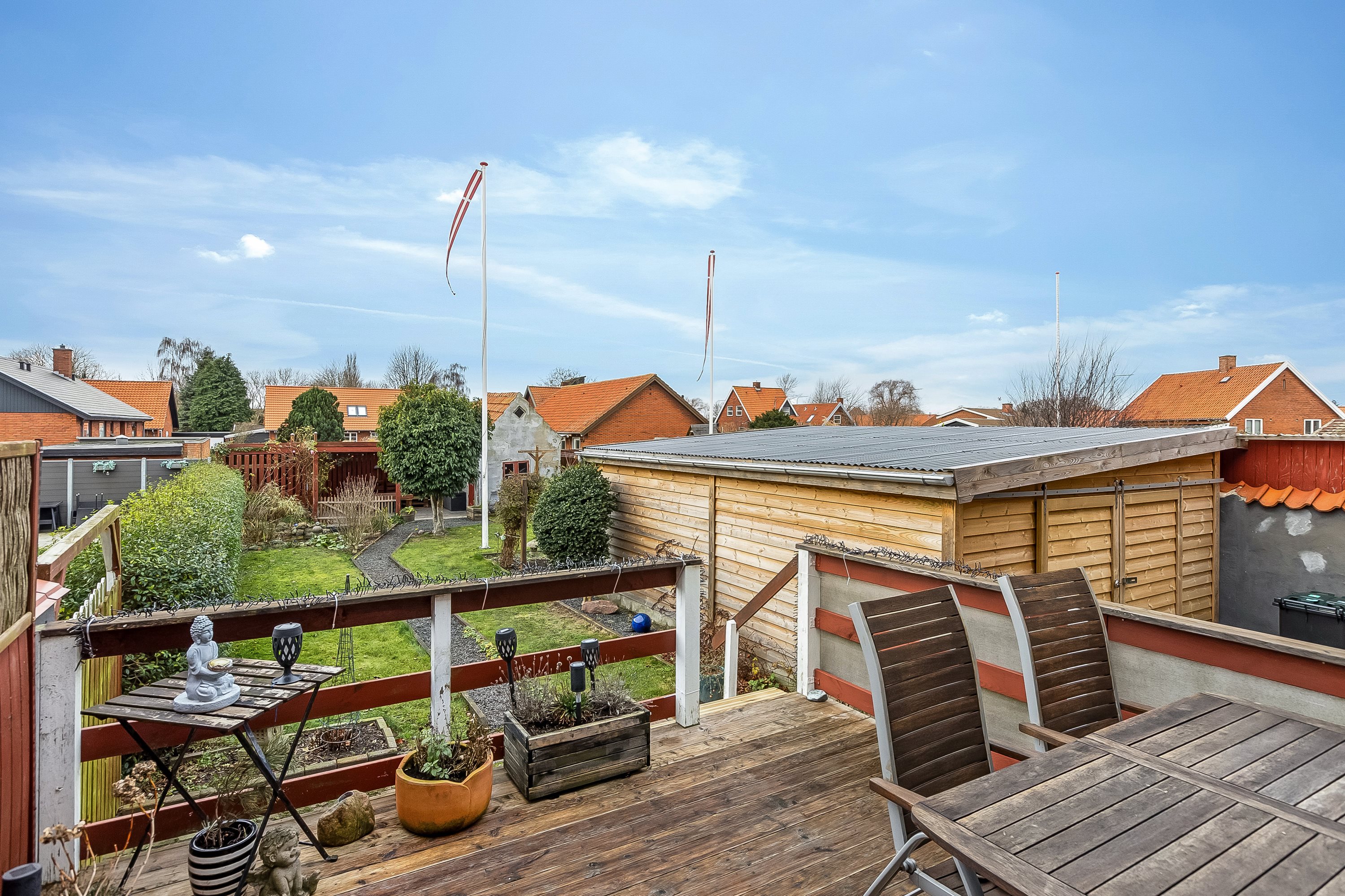 Fremhævet terrasse billede i fuldskærmstilstand. Billede af Kæhlersvej 17, 4220 Korsør