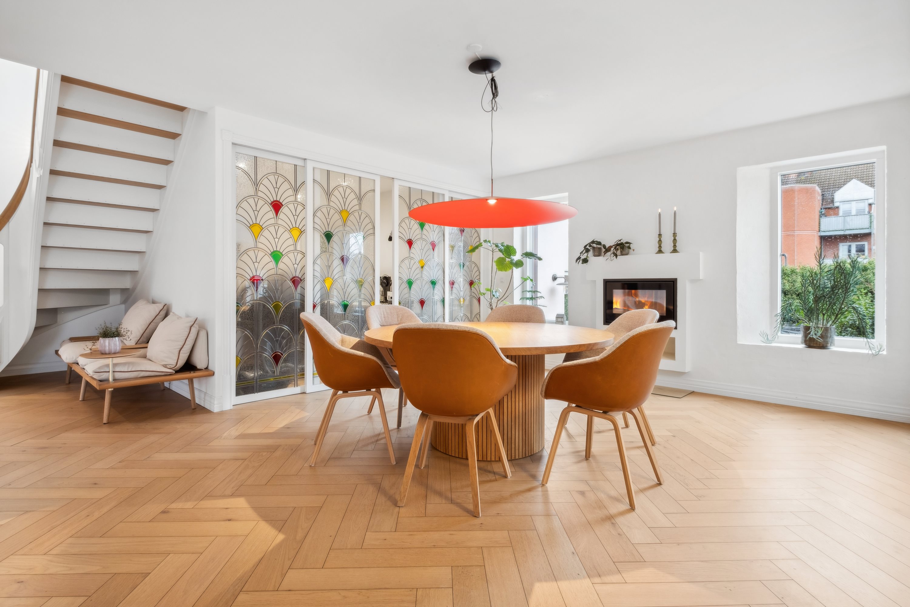 Fremhævet stue billede i fuldskærmstilstand. Billede af Carl Johans Gade 4, Østbyen, 8700 Horsens