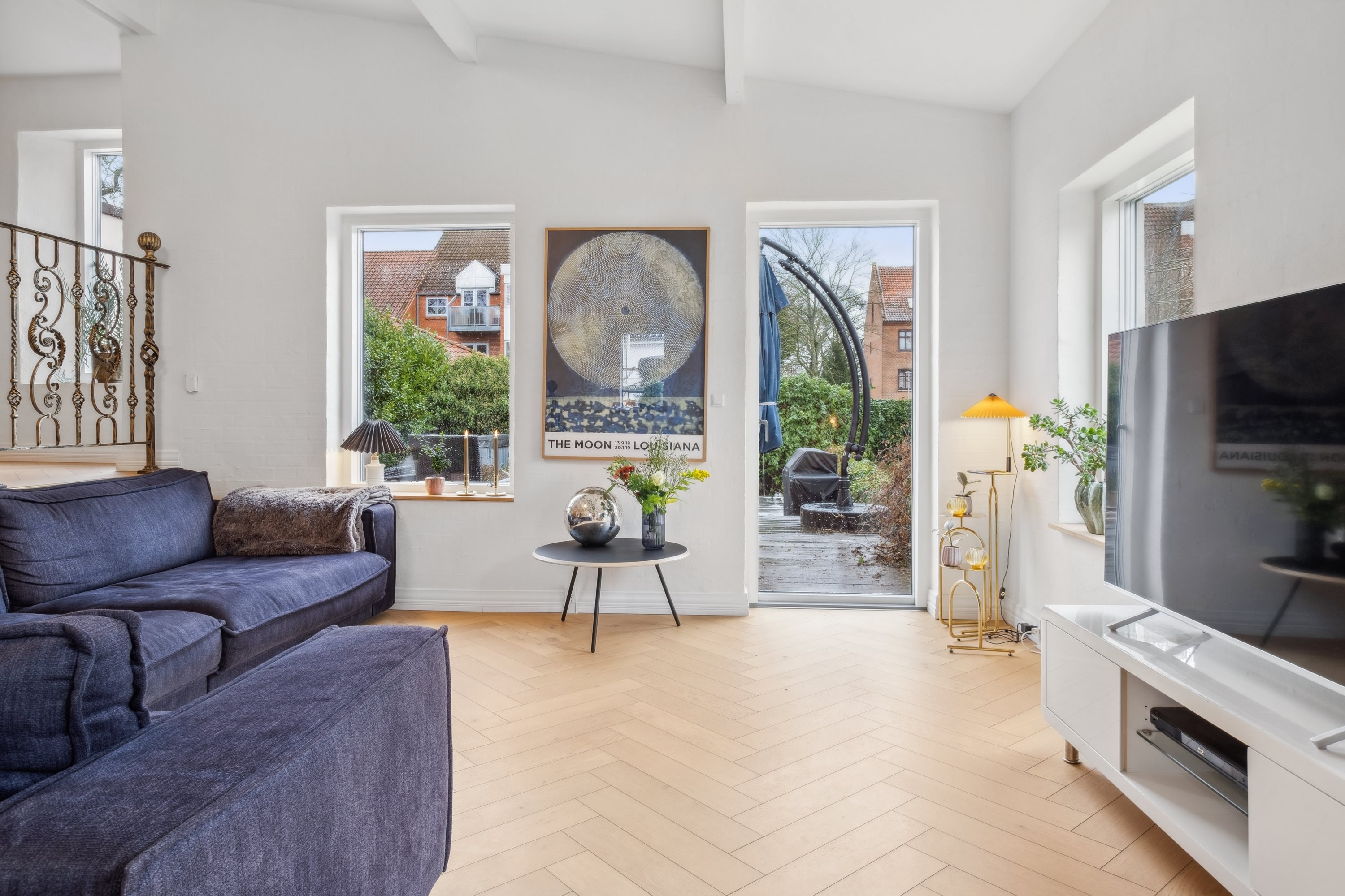 Fremhævet stue billede i fuldskærmstilstand. Billede af Carl Johans Gade 4, Østbyen, 8700 Horsens