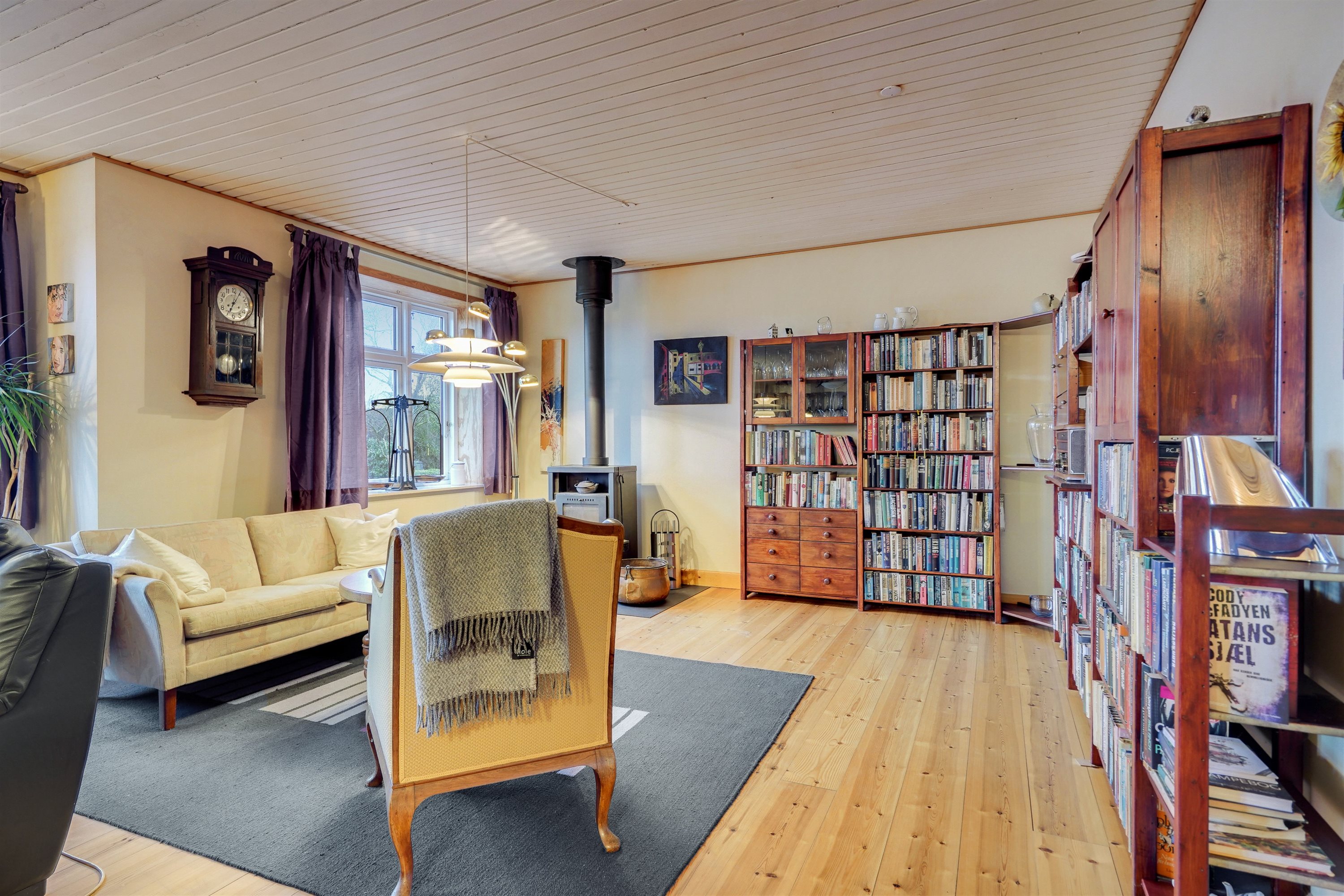 Fremhævet stue billede i fuldskærmstilstand. Billede af Allerupvej 21, Sneum, 6731 Tjæreborg