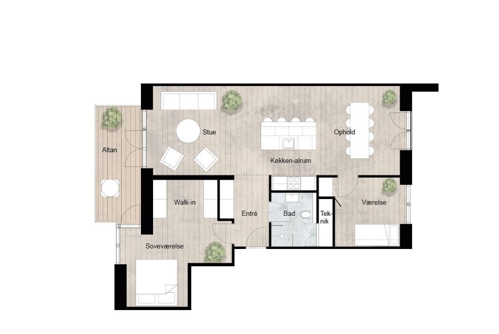 Plantegninger billede af Sct. Anna Park 25, 1. th., 5400 Bogense