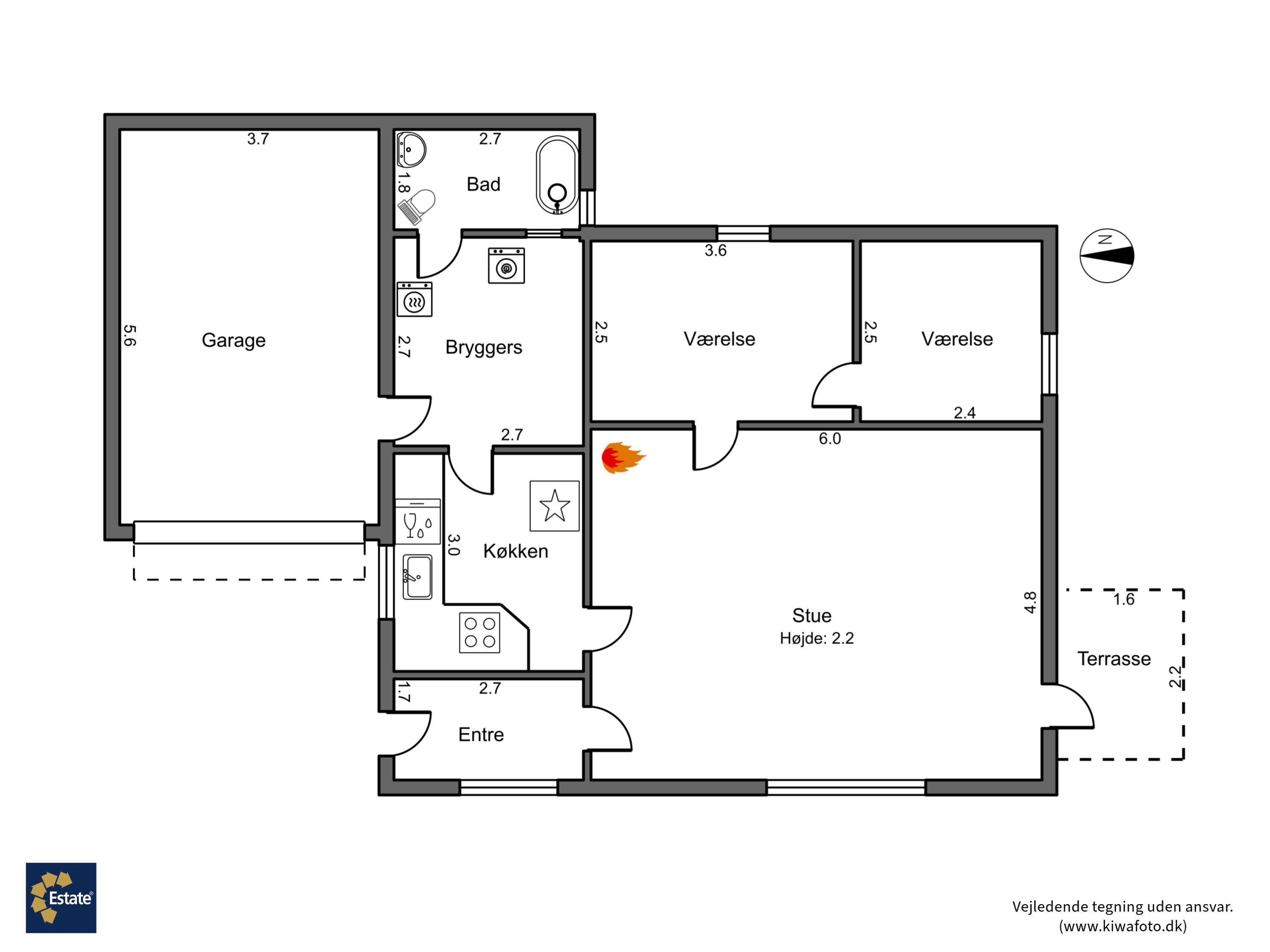 Plantegninger billede af Simonshovedvej 11, 4920 Søllested