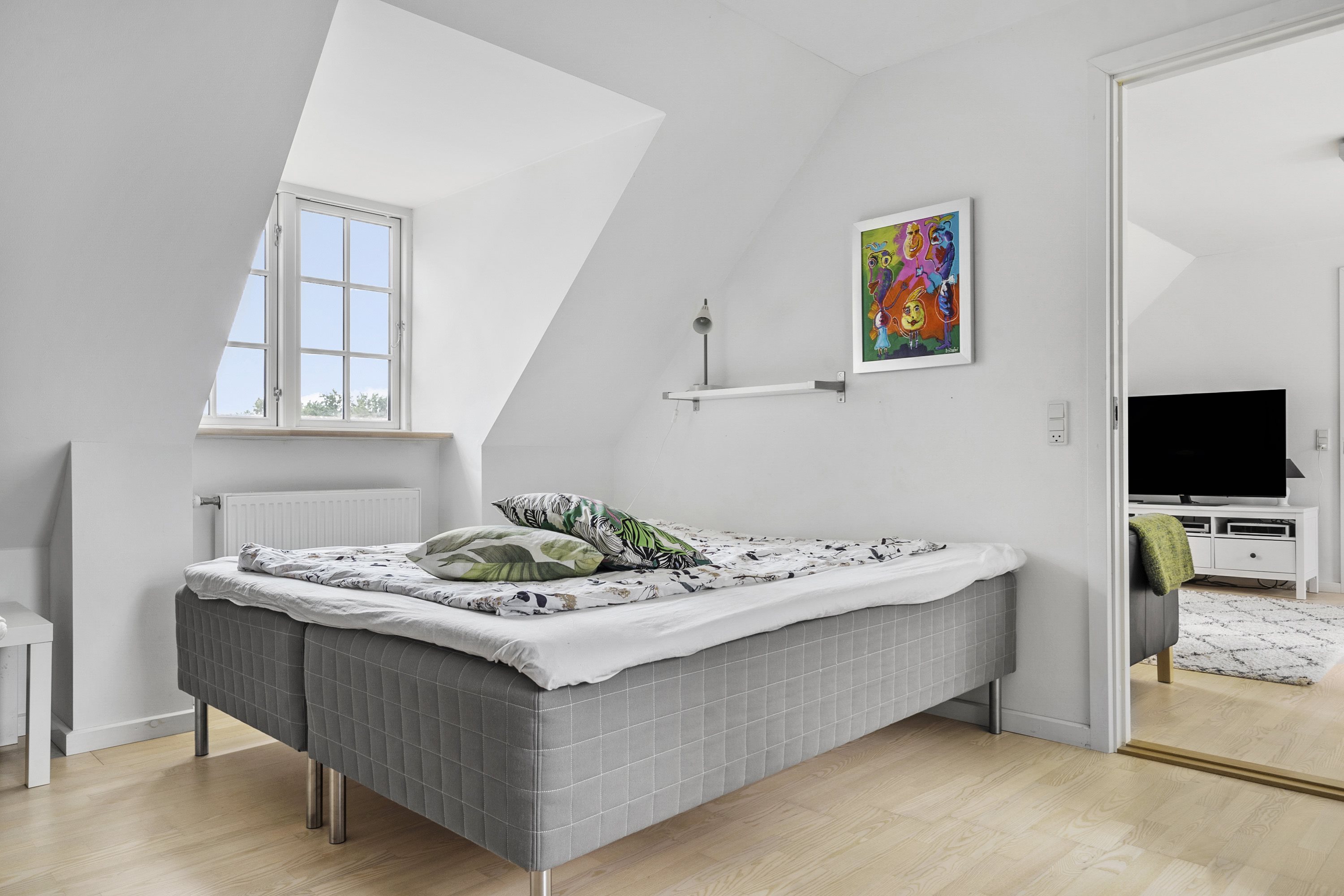 Fremhævet soveværelse billede i fuldskærmstilstand. Billede af Louisehaven 5, 4681 Herfølge