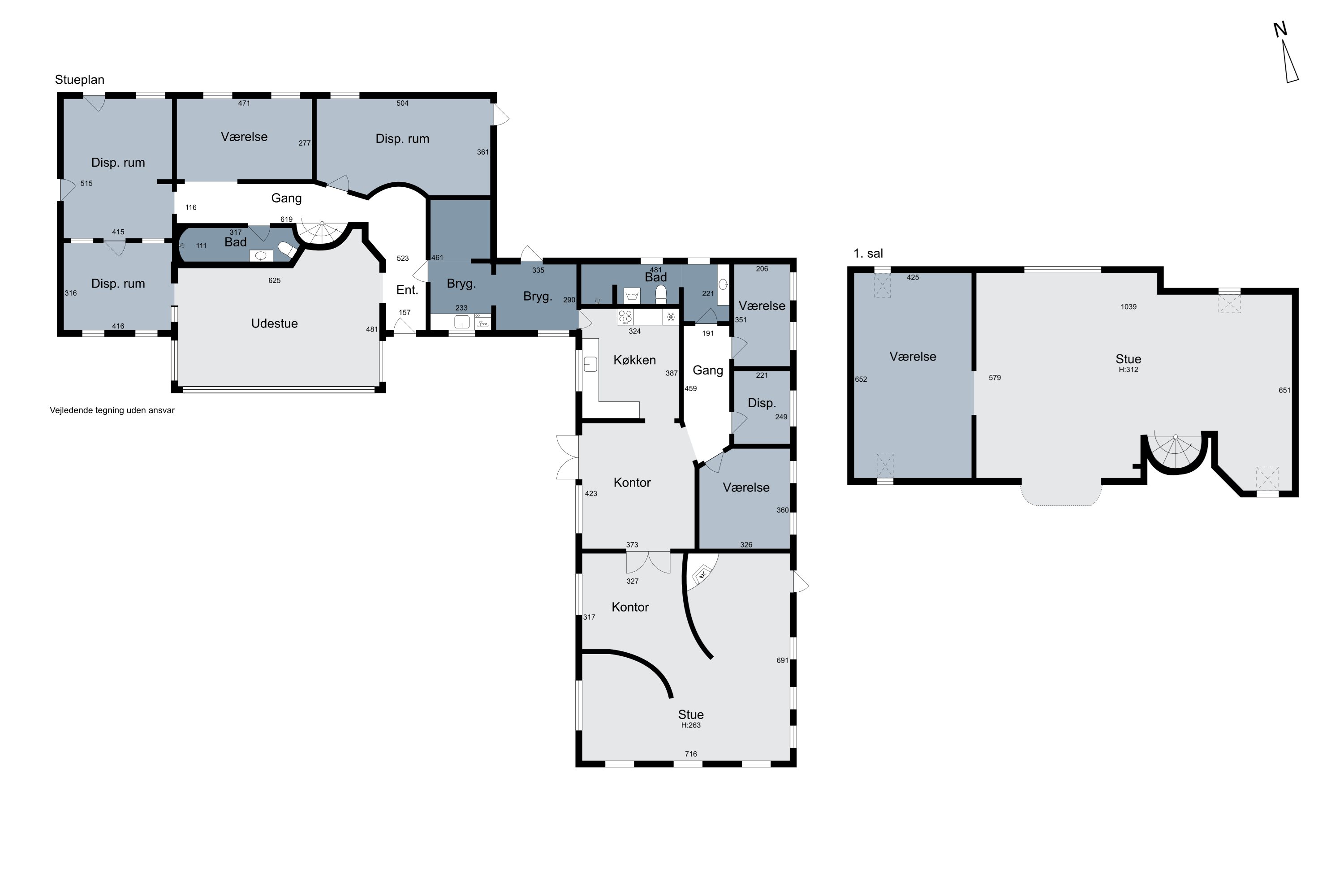 Plantegninger billede af Jægerhøjen 25, Hundborg, 7700 Thisted