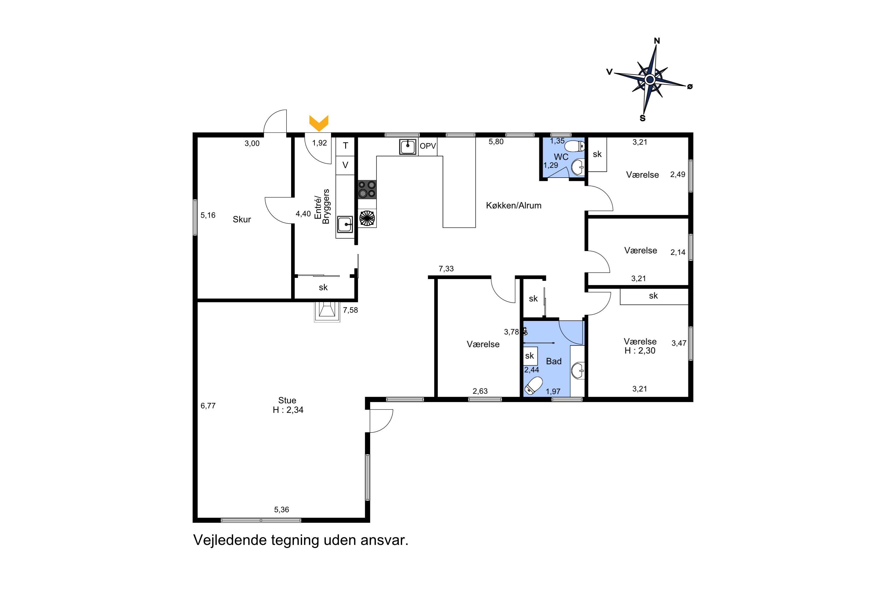 Plantegninger billede af Gyvelvænget 211, 7730 Hanstholm