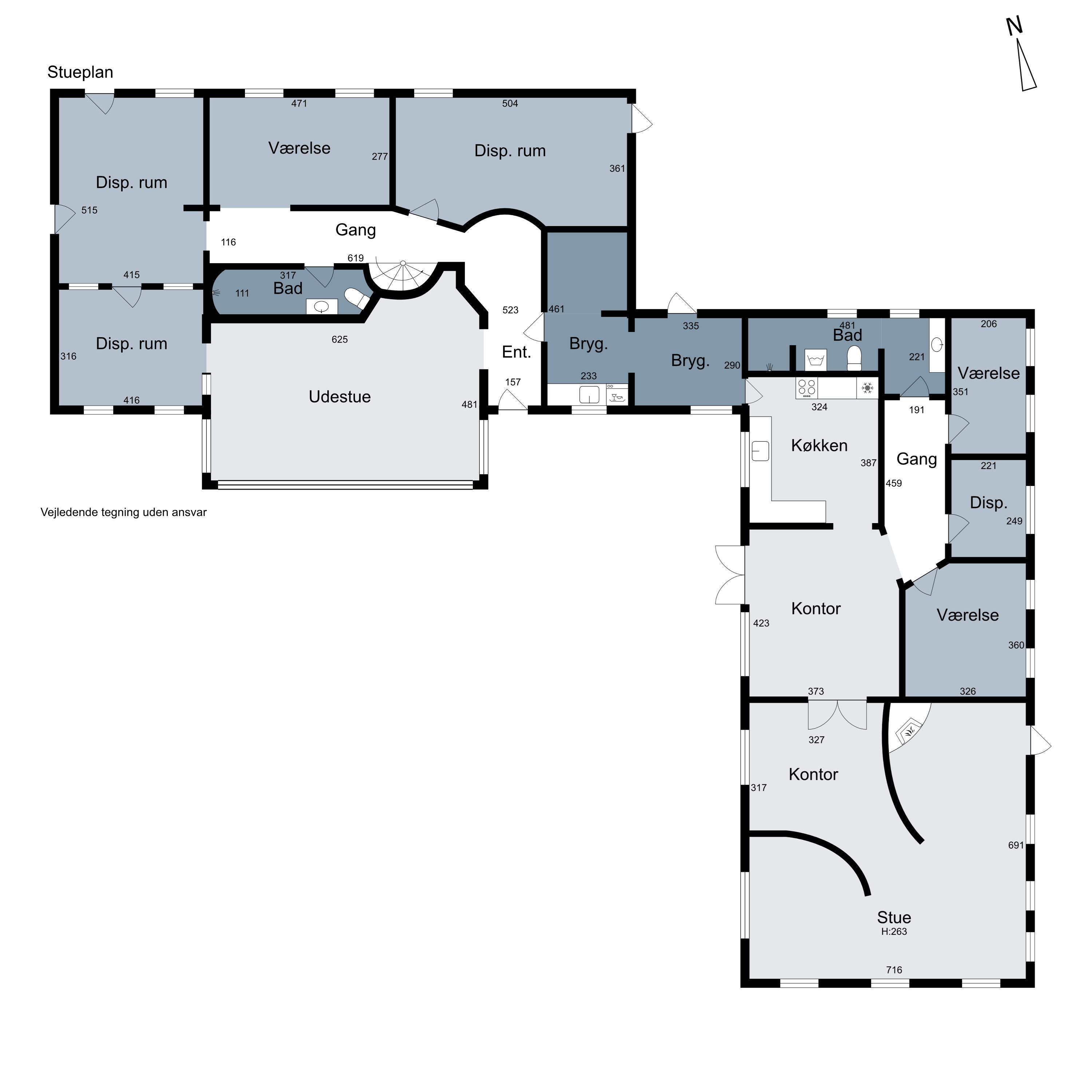 Plantegninger billede af Jægerhøjen 25, Hundborg, 7700 Thisted